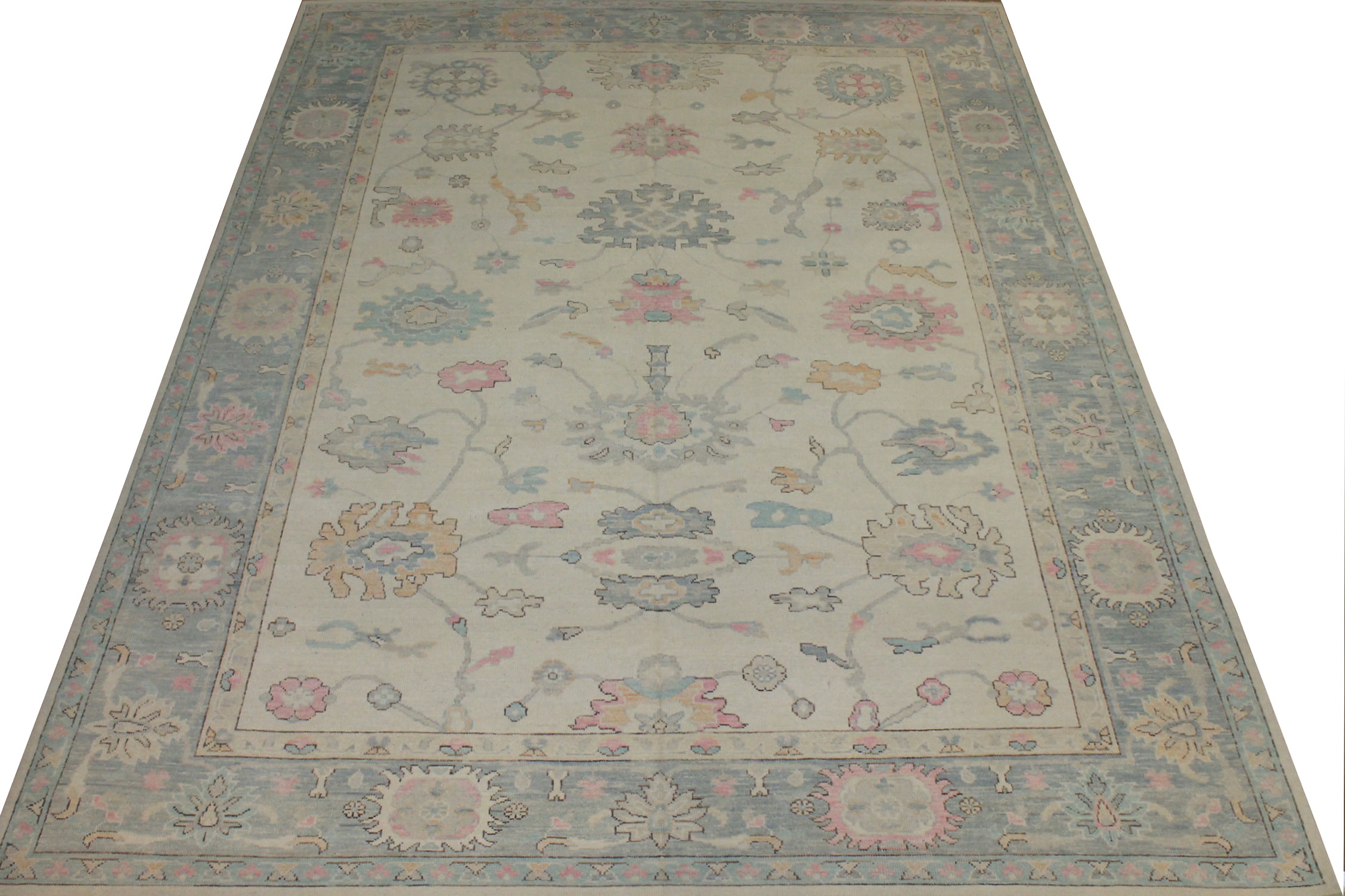 10x14 Oushak Hand Knotted Wool Area Rug - MR024427