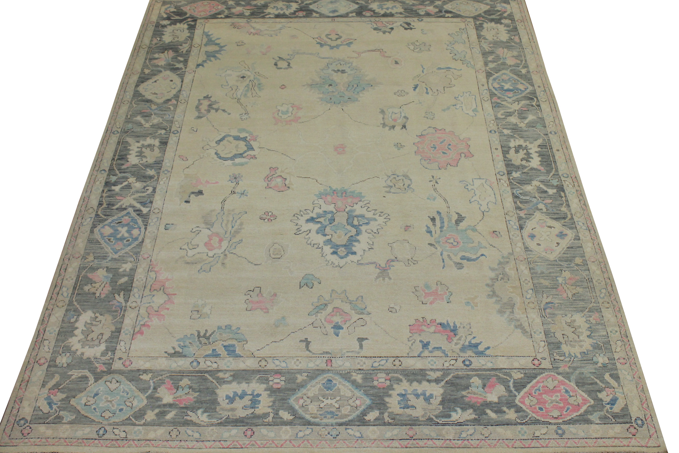 9x12 Oushak Hand Knotted Wool Area Rug - MR024437