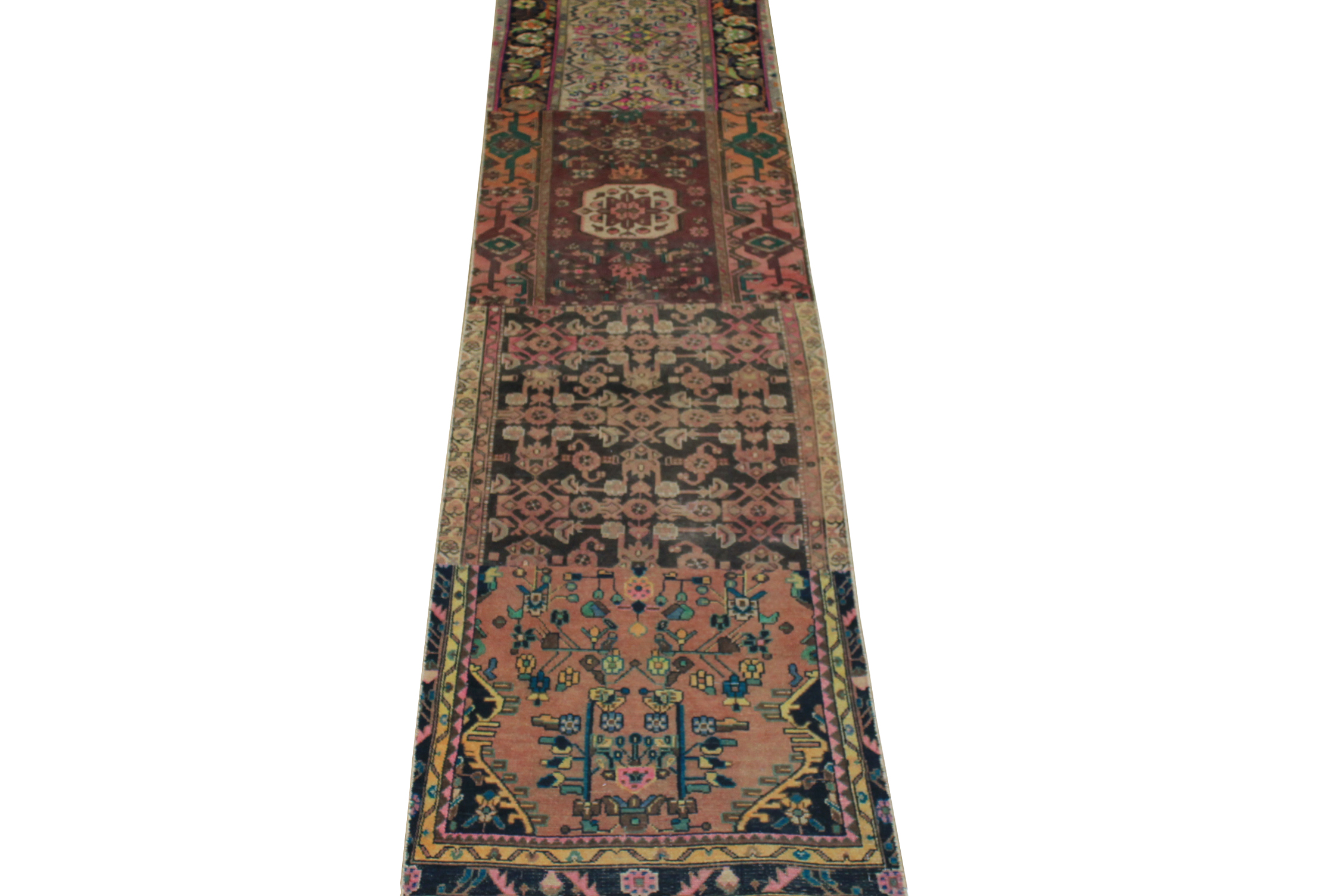 12 ft. Runner Vintage Hand Knotted Wool Area Rug - MR024506