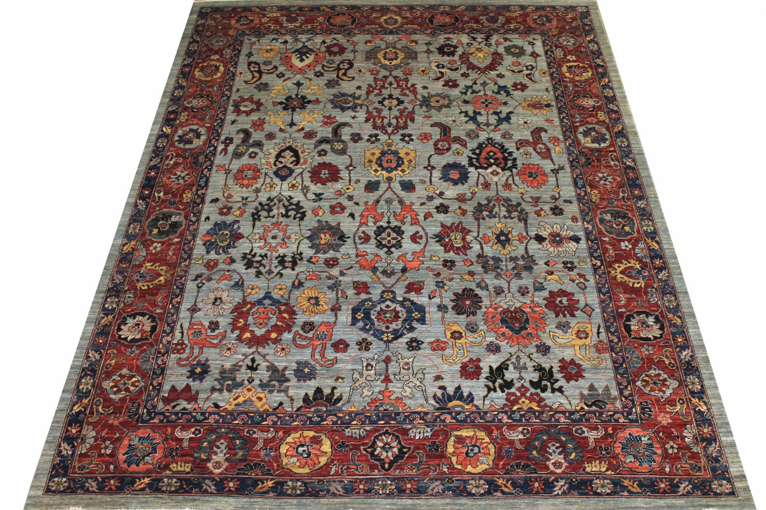 9x12 Antique Revival Hand Knotted Wool Area Rug - MR024560