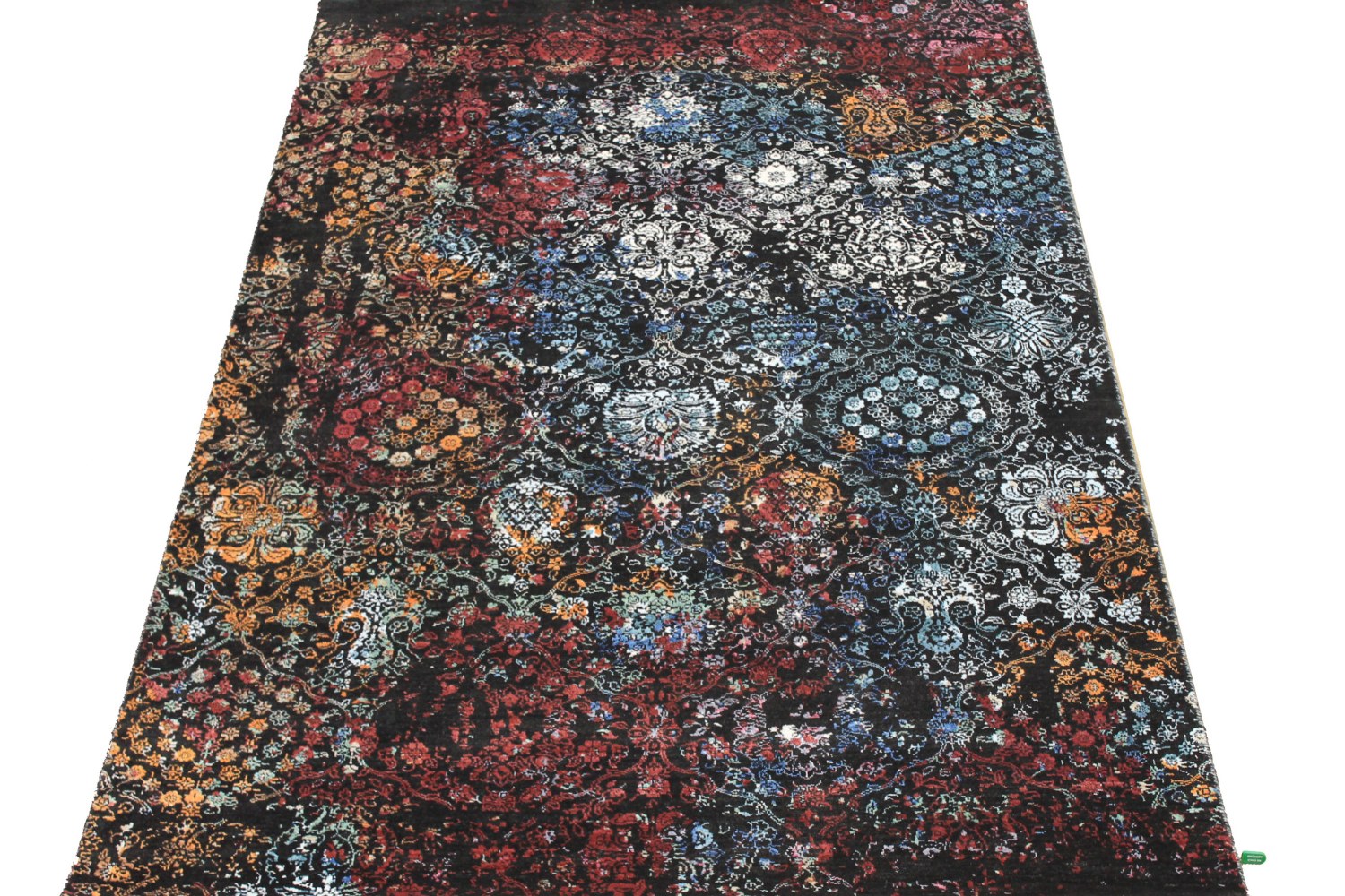 6x9 Transitional Hand Knotted Wool & Viscose Area Rug - MR024596