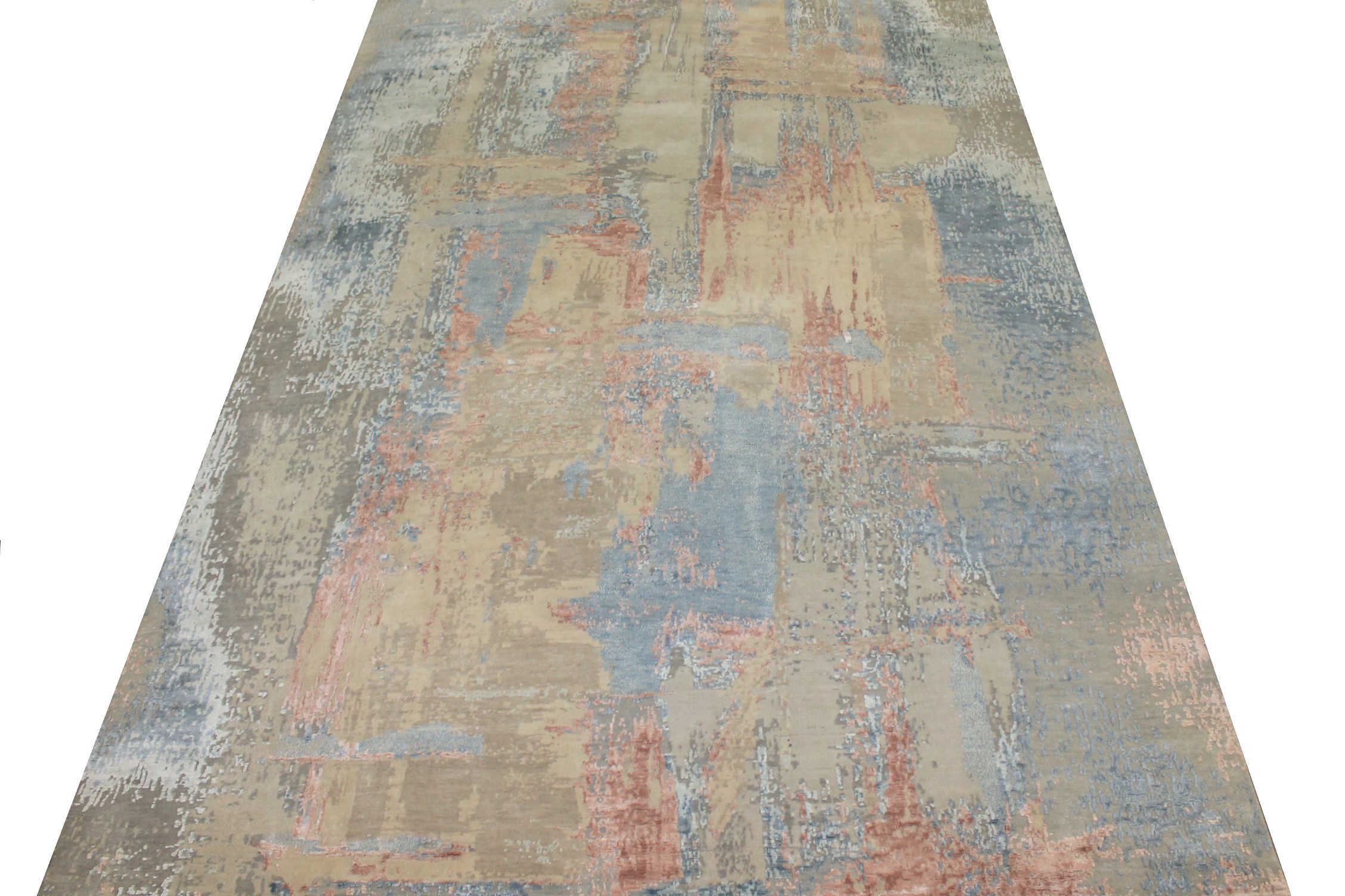 9x12 Modern Hand Knotted Wool & Bamboo Silk Area Rug - MR024663
