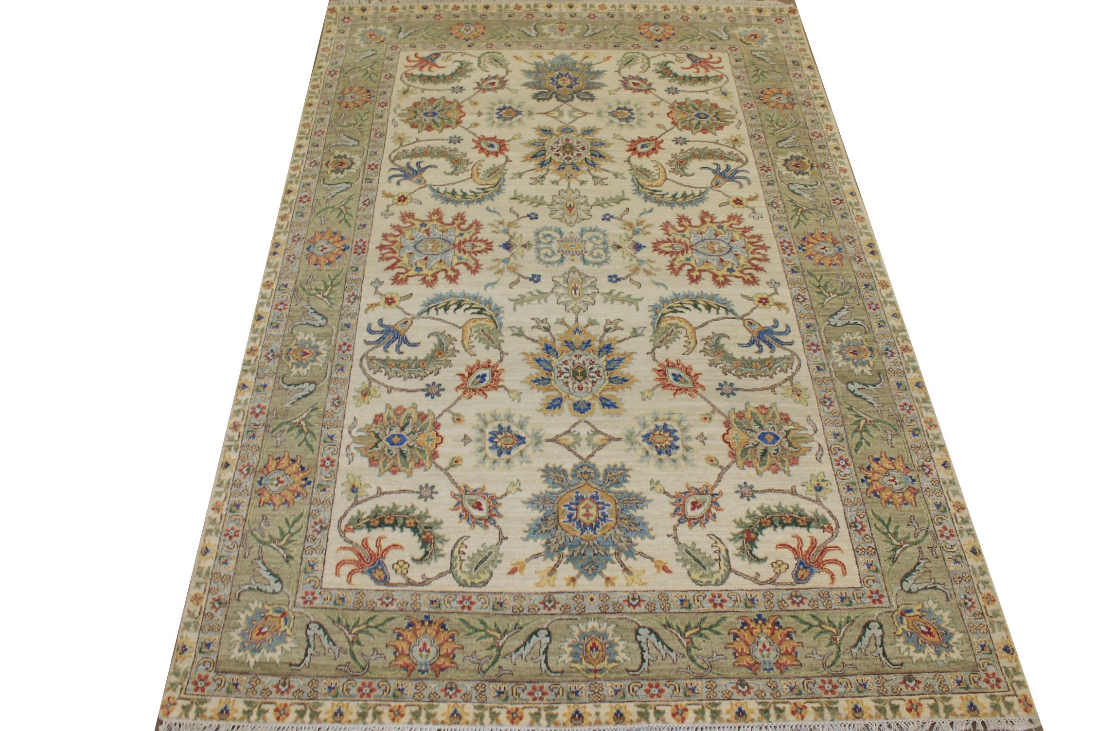 6x9 Traditional Hand Knotted Wool Area Rug - MR024820