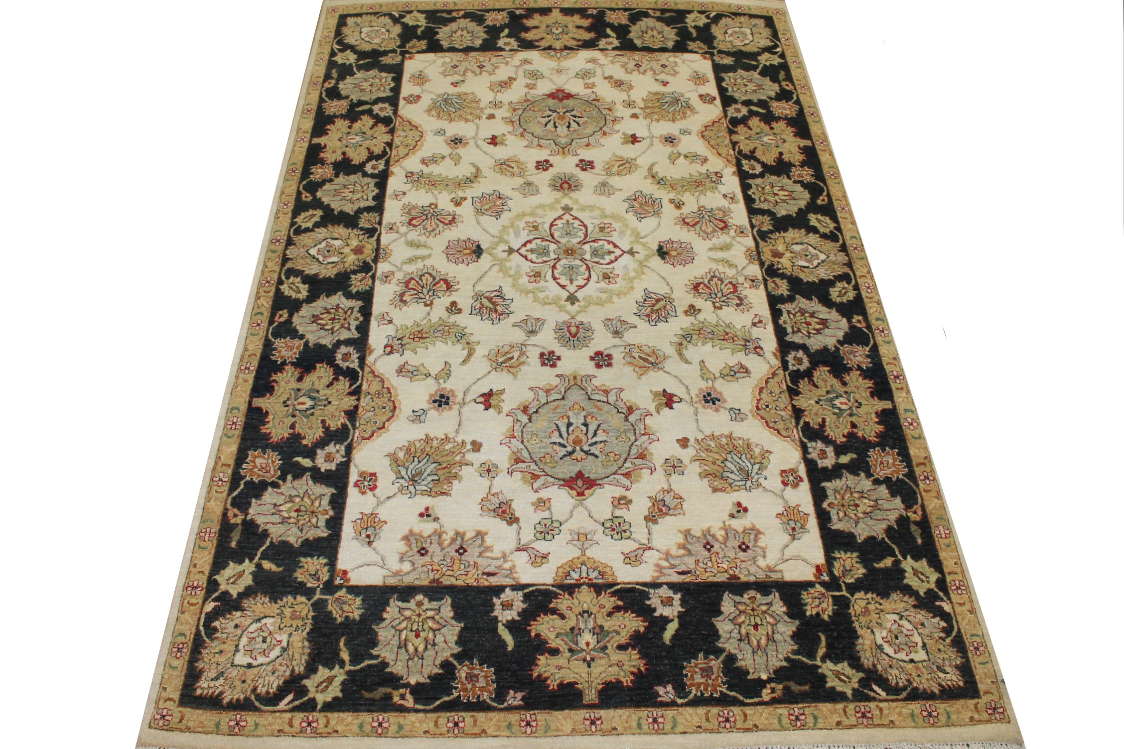6x9 Traditional Hand Knotted Wool Area Rug - MR024944