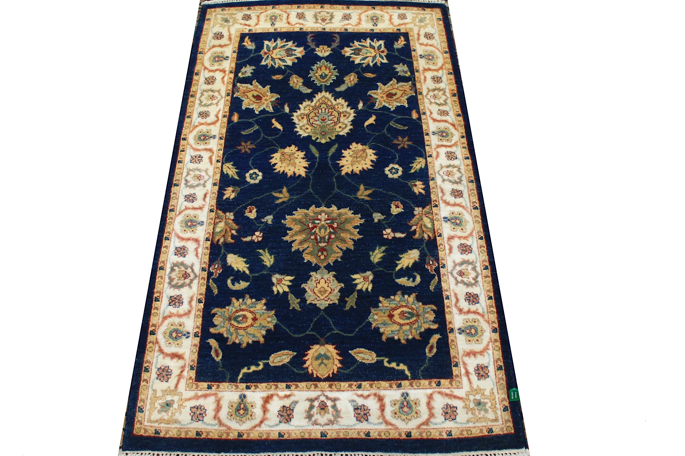 3x5 Traditional Hand Knotted Wool Area Rug - MR024947