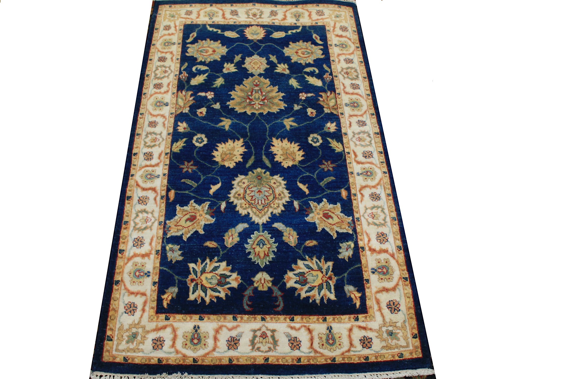 3x5 Traditional Hand Knotted Wool Area Rug - MR024947