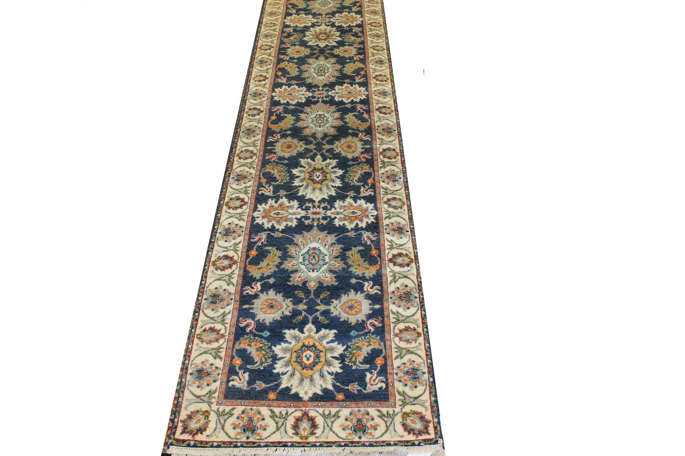 12 ft. Runner Traditional Hand Knotted Wool Area Rug - MR025009