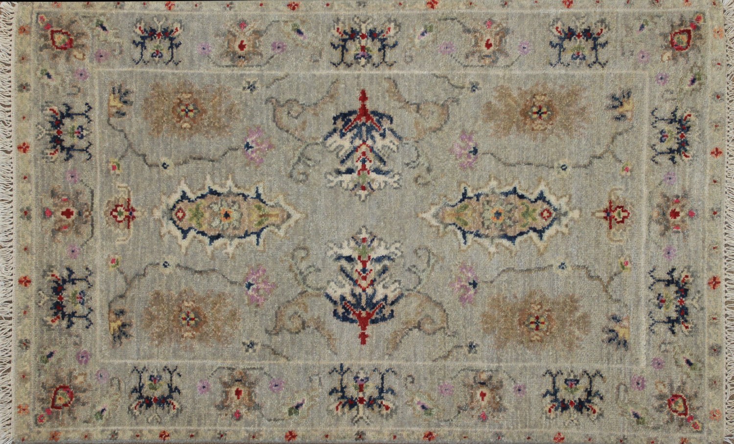 2X3 Traditional Hand Knotted Wool Area Rug - MR025030