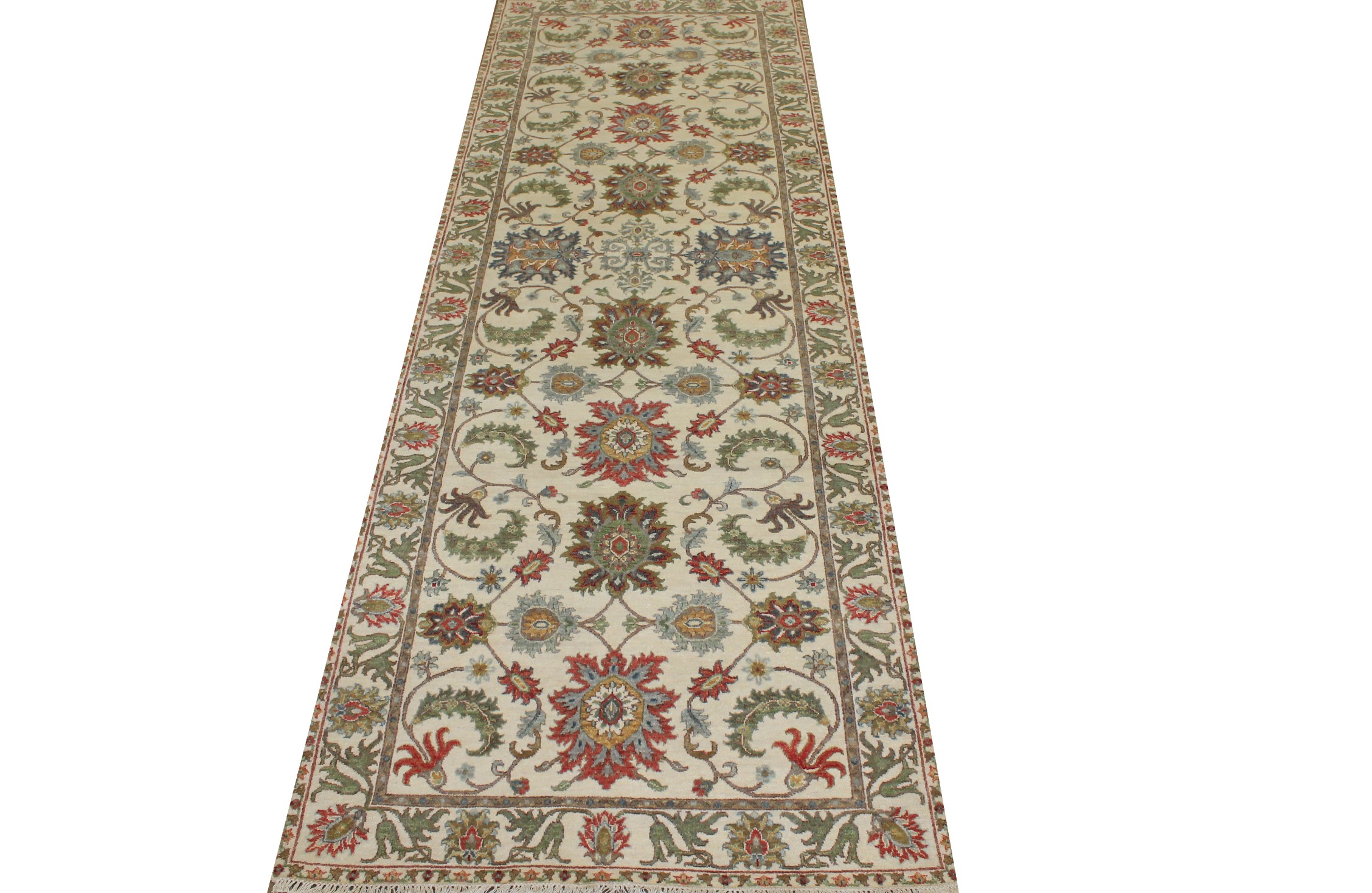 Wide Runner Traditional Hand Knotted Wool Area Rug - MR025070