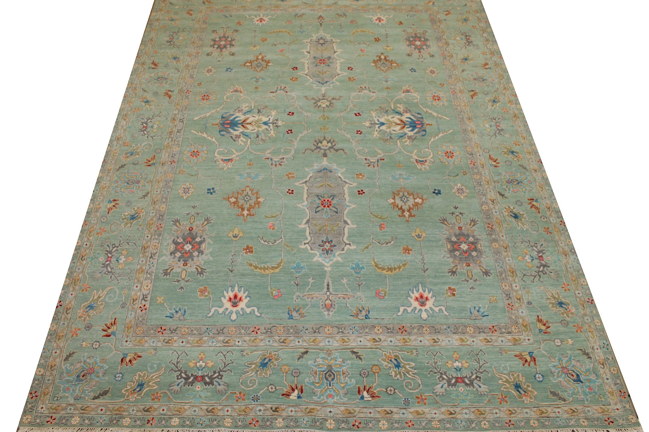 9x12 Traditional Hand Knotted Wool Area Rug - MR025186