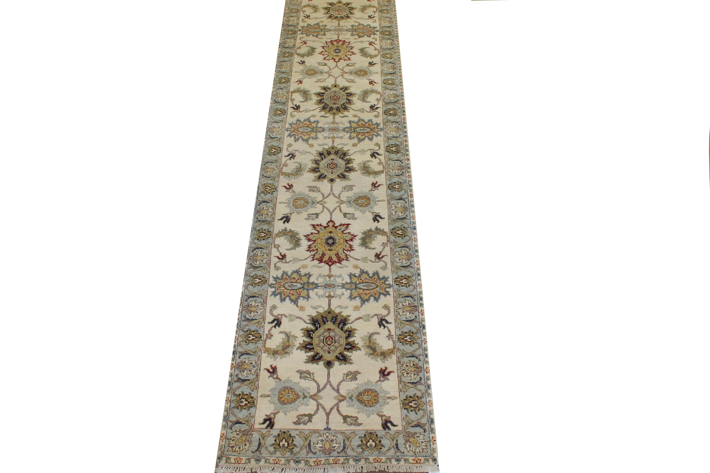 12 ft. Runner Traditional Hand Knotted Wool Area Rug - MR025253