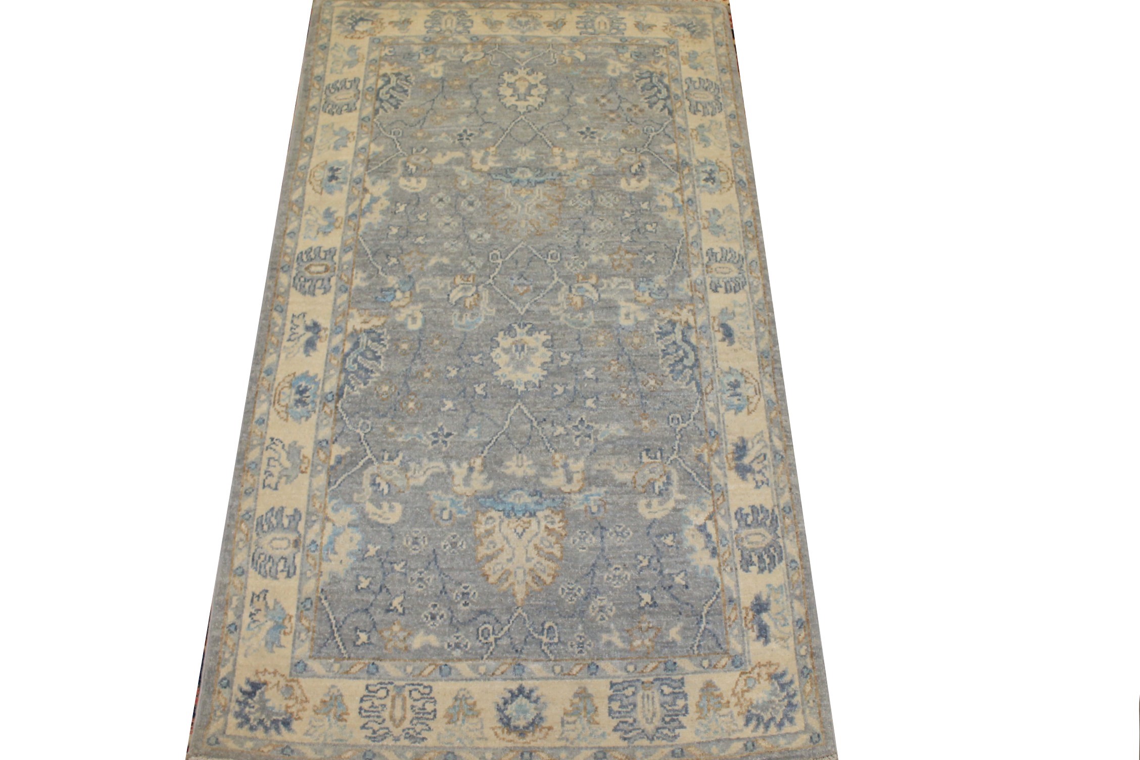 3x5 Peshawar Hand Knotted Wool Area Rug - MR025347