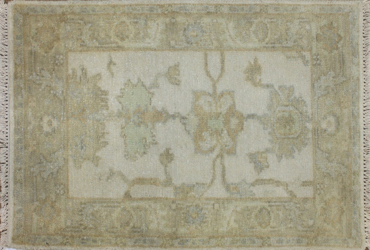 2X3 Oushak Hand Knotted Wool Area Rug - MR025565