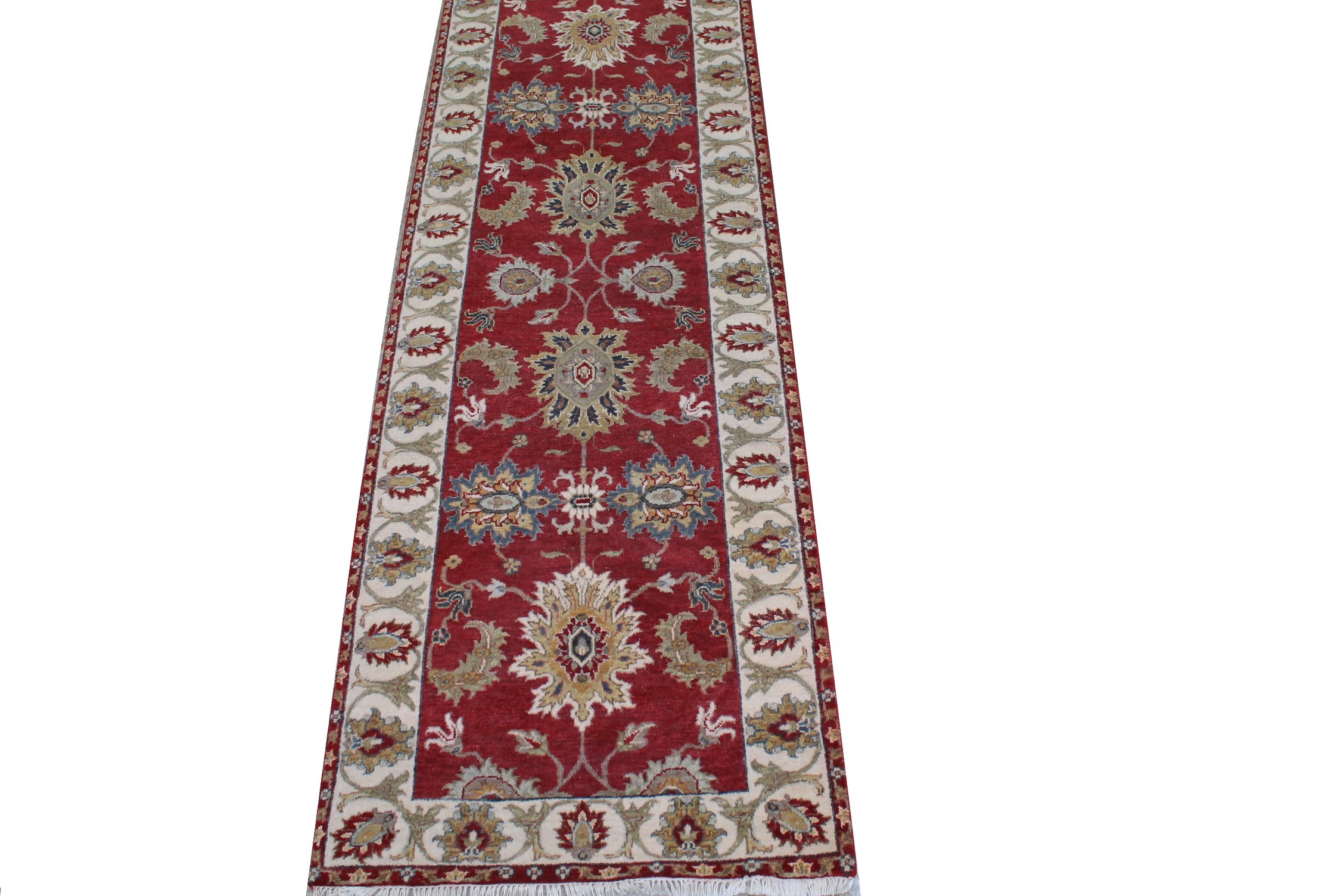 8 ft. Runner Traditional Hand Knotted Wool Area Rug - MR025619