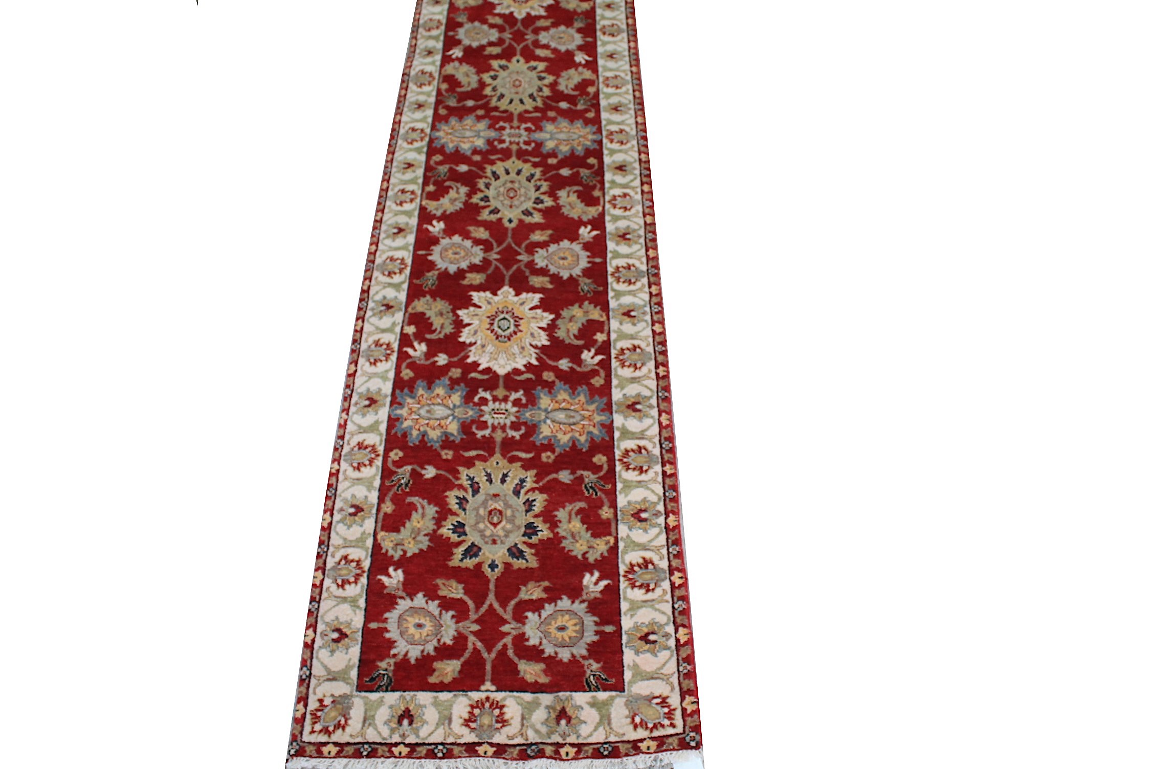12 ft. Runner Traditional Hand Knotted Wool Area Rug - MR025657