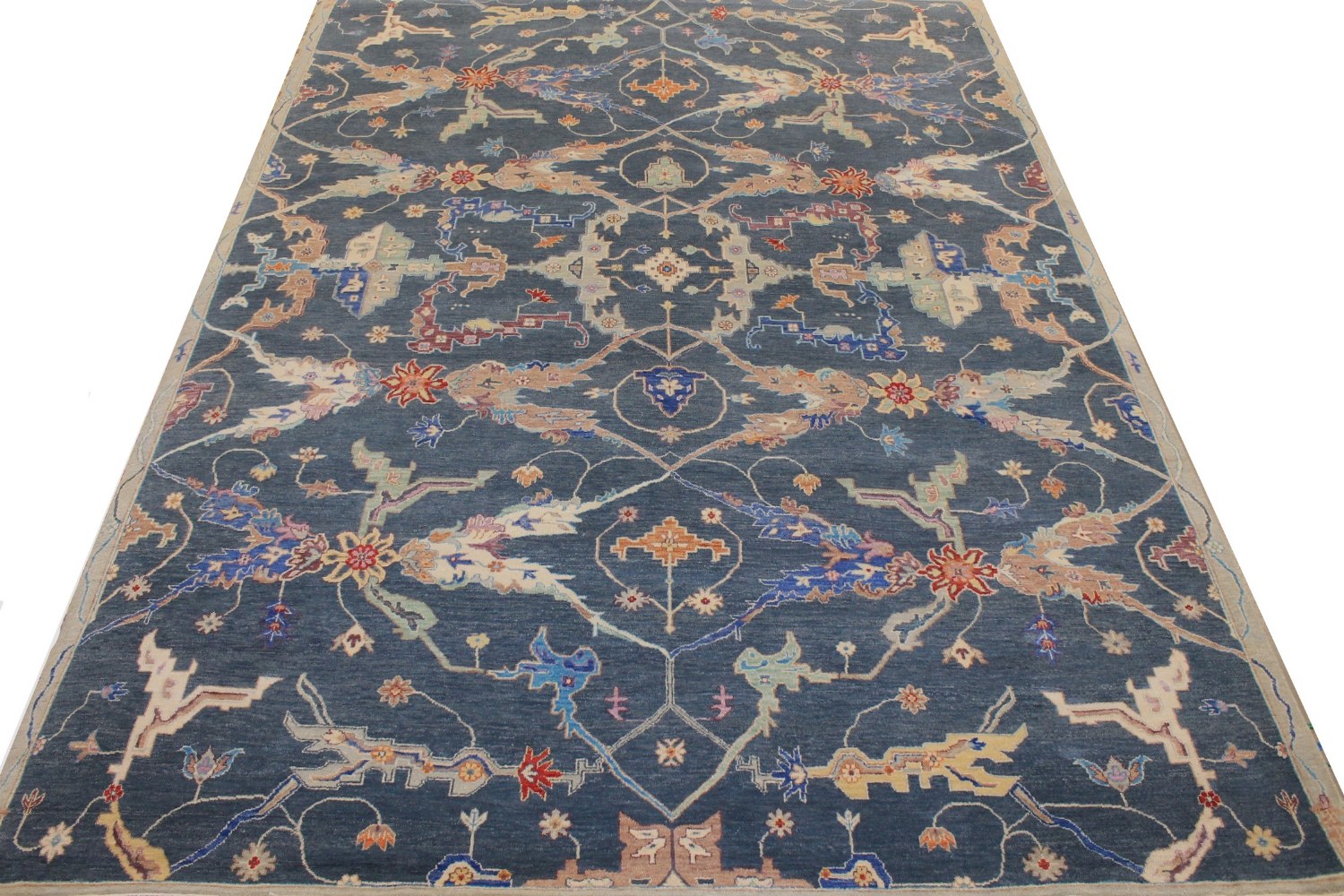 9x12 Traditional Hand Knotted Wool Area Rug - MR025816