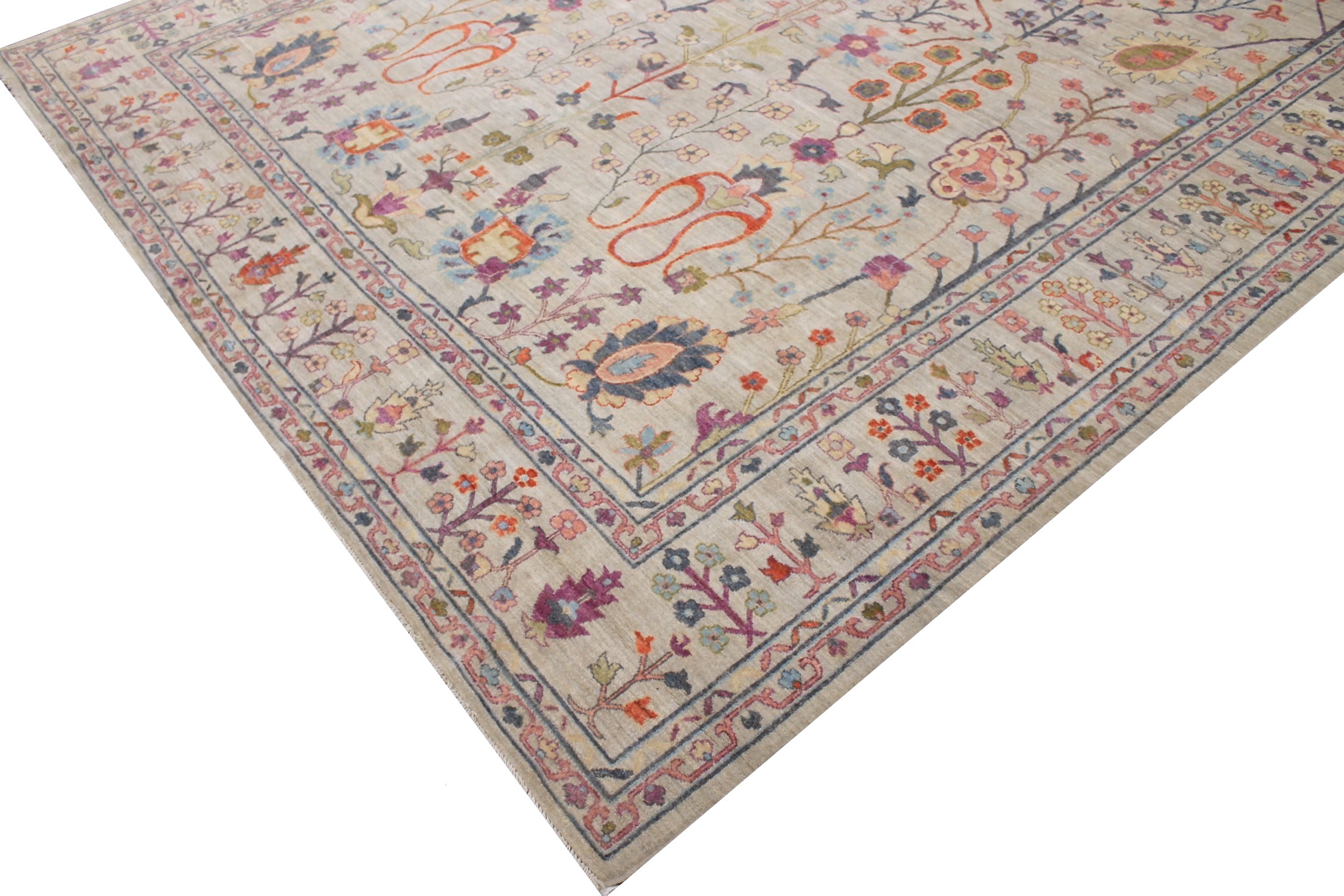 10x14 Oushak Hand Knotted Wool Area Rug - MR025925