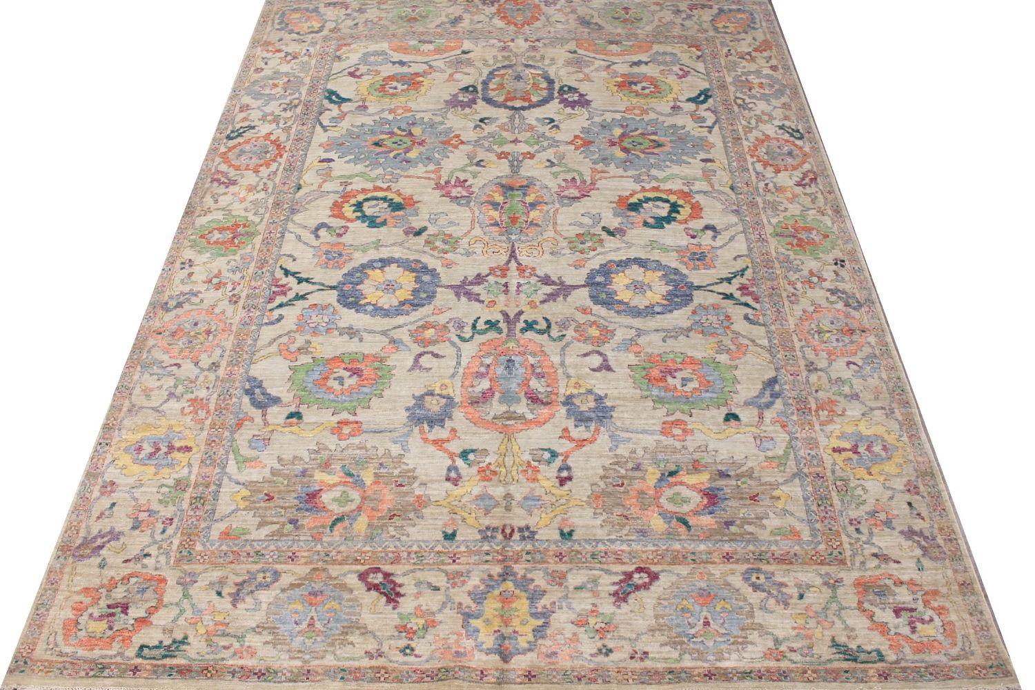 9x12  Hand Knotted Wool Area Rug - MR025931