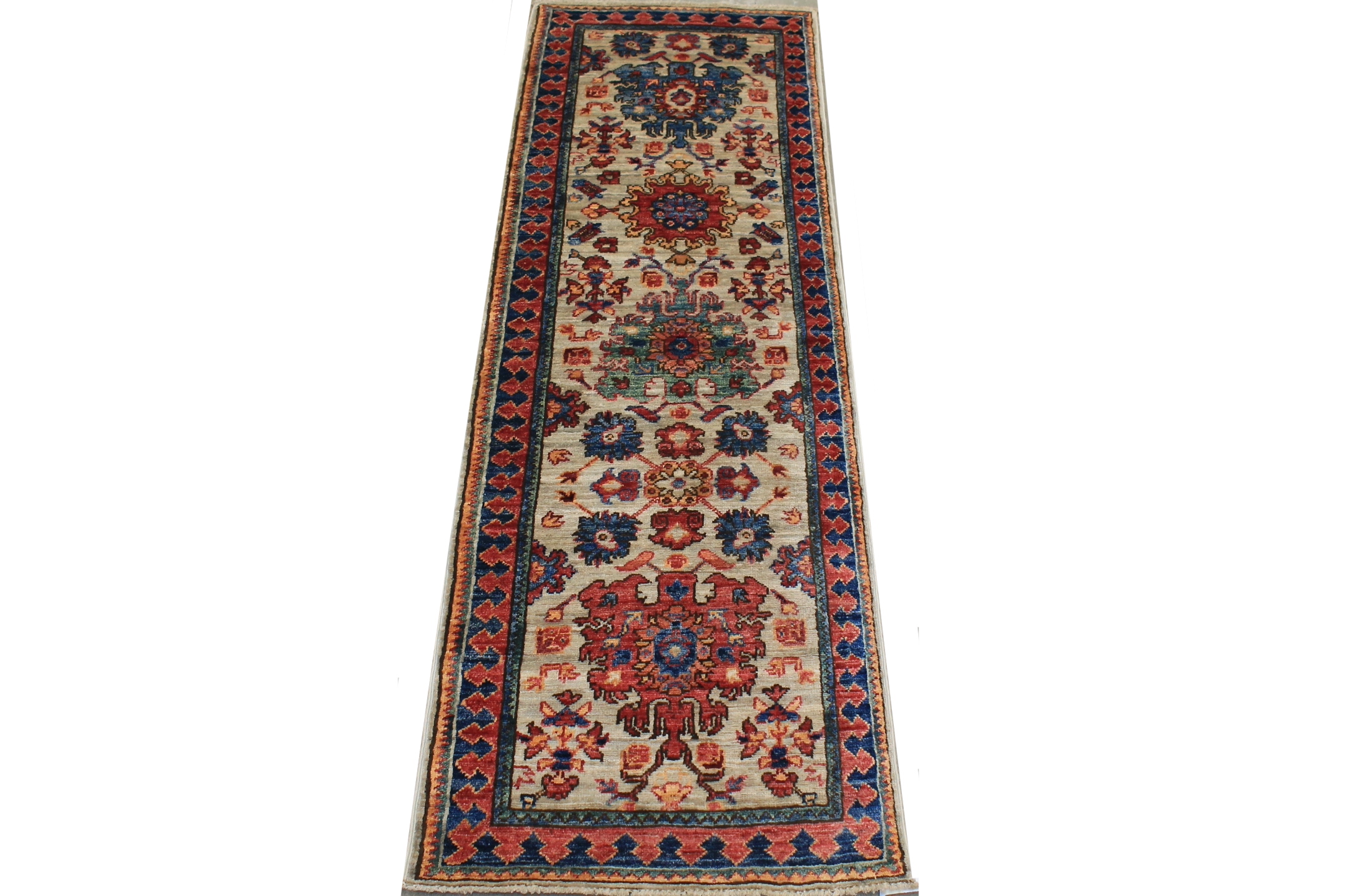 6 ft. Runner Aryana & Antique Revivals Hand Knotted Wool Area Rug - MR026049