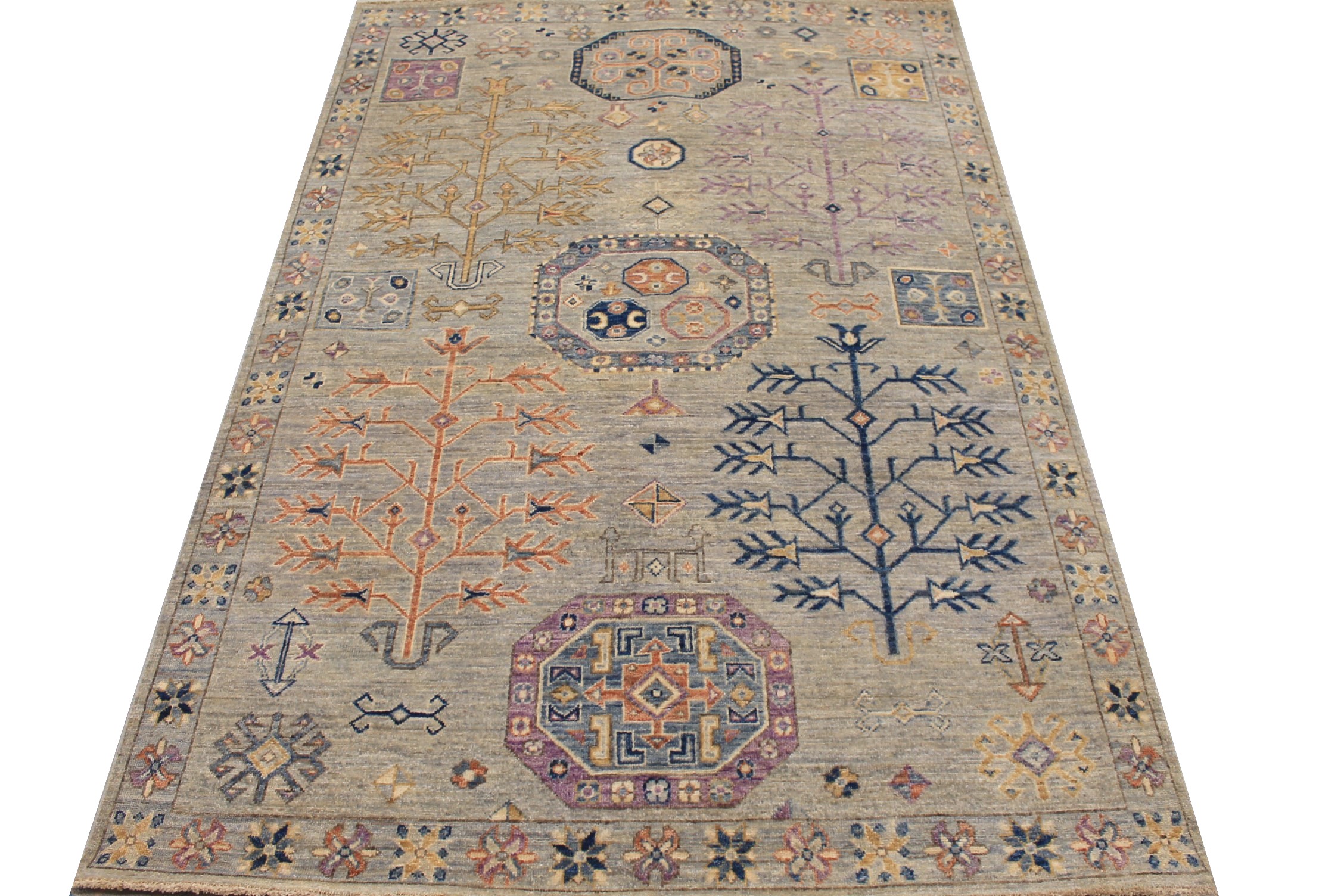 5x7/8 Aryana & Antique Revivals Hand Knotted Wool Area Rug - MR026072