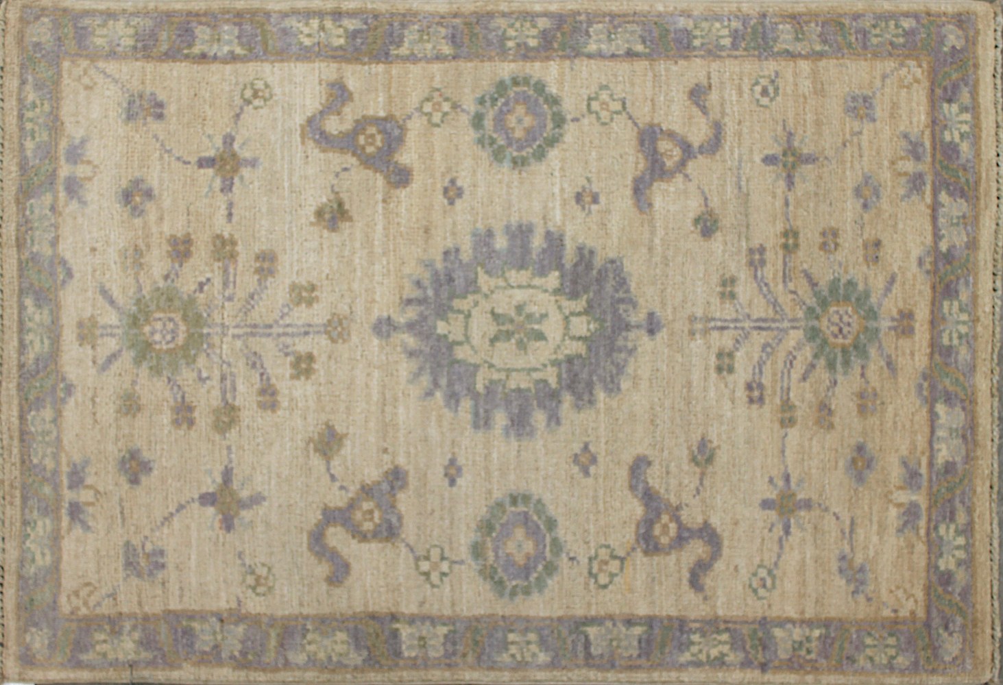 2X3 Peshawar Hand Knotted Wool Area Rug - MR026099
