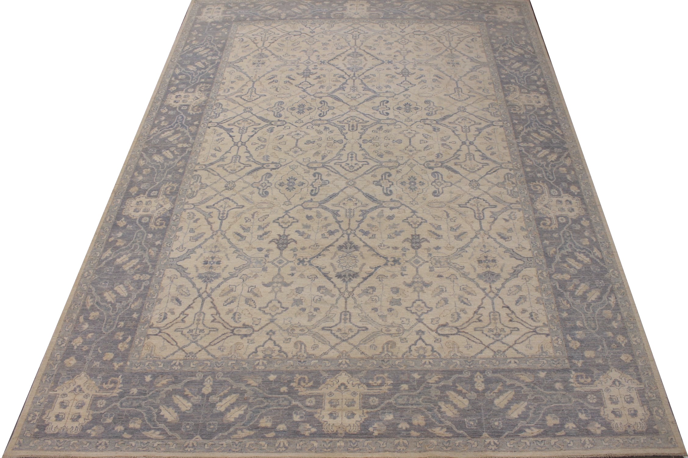 9x12 Peshawar Hand Knotted Wool Area Rug - MR026116
