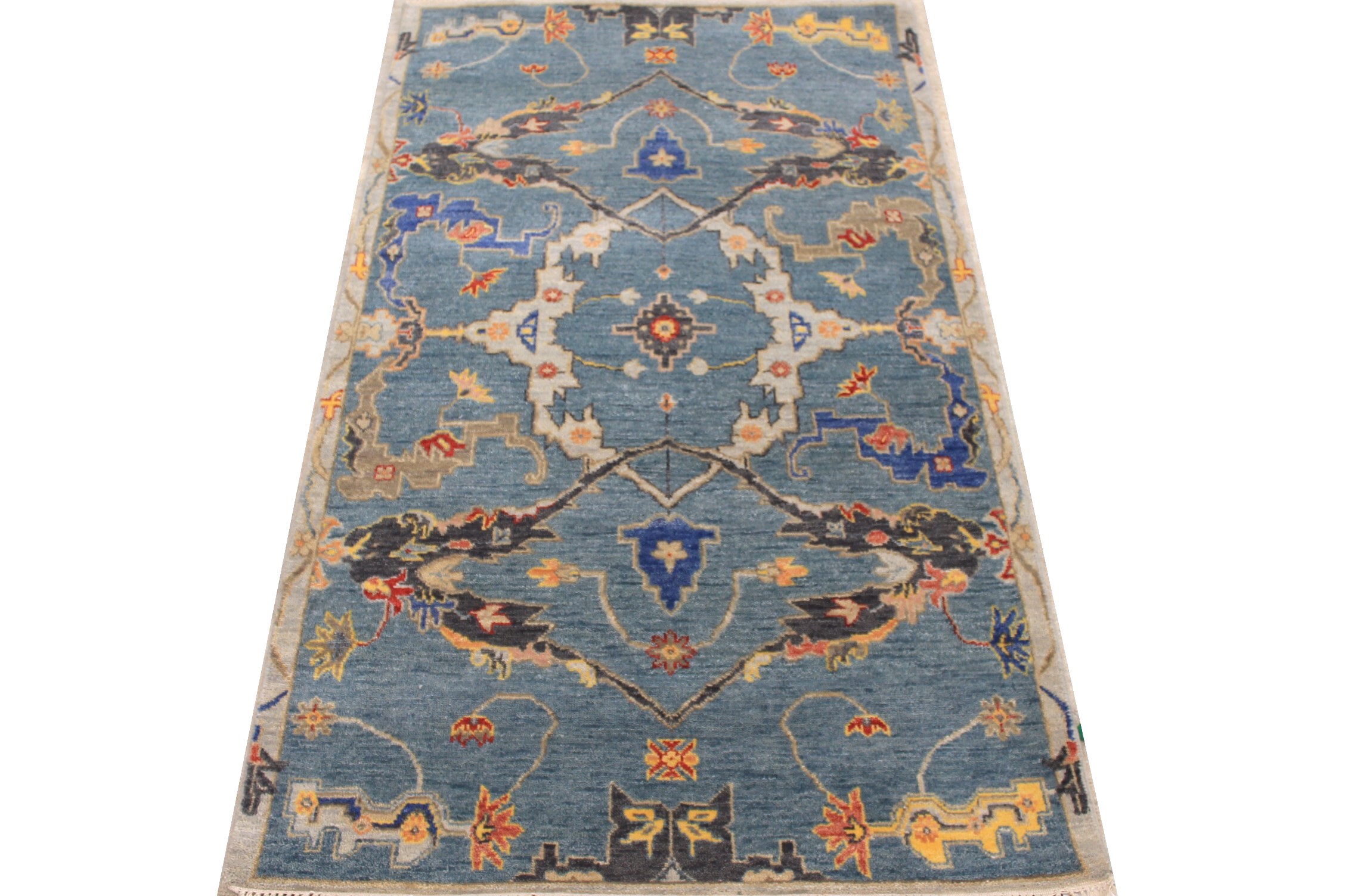 3x5 Traditional Hand Knotted Wool Area Rug - MR026246