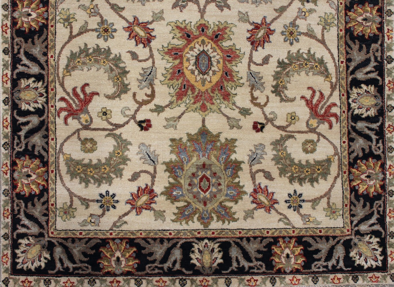 Wide Runner Traditional Hand Knotted Wool Area Rug - MR026262