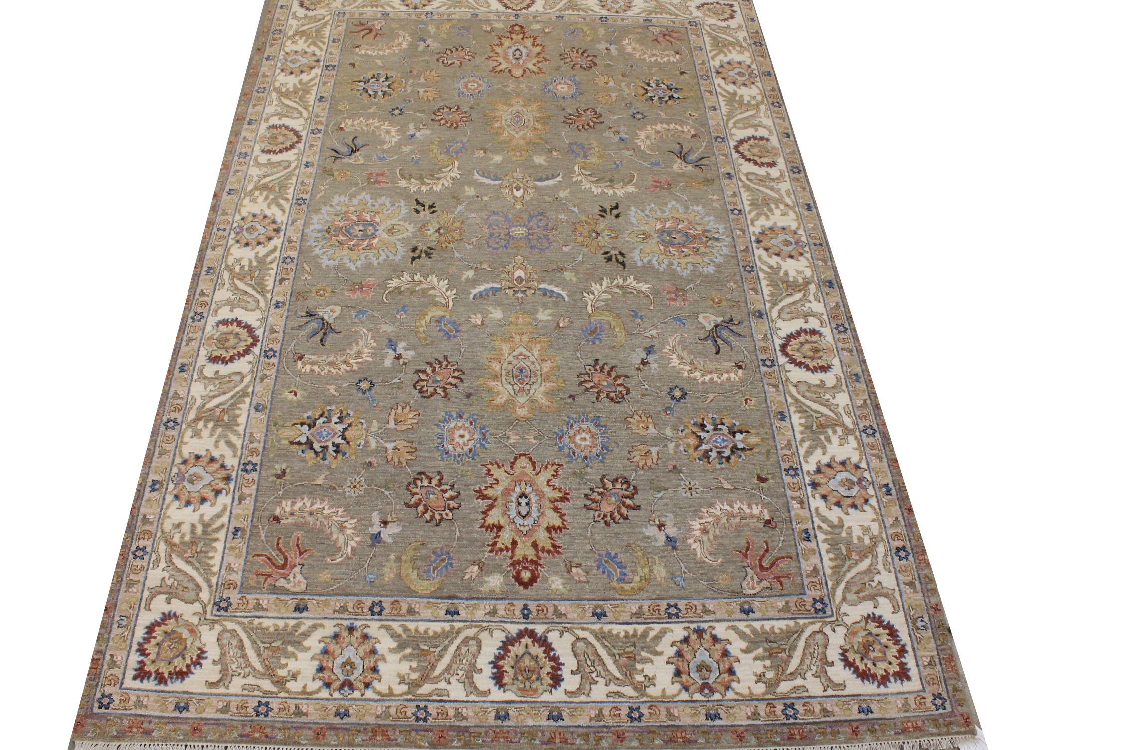 6x9 Traditional Hand Knotted Wool Area Rug - MR026293
