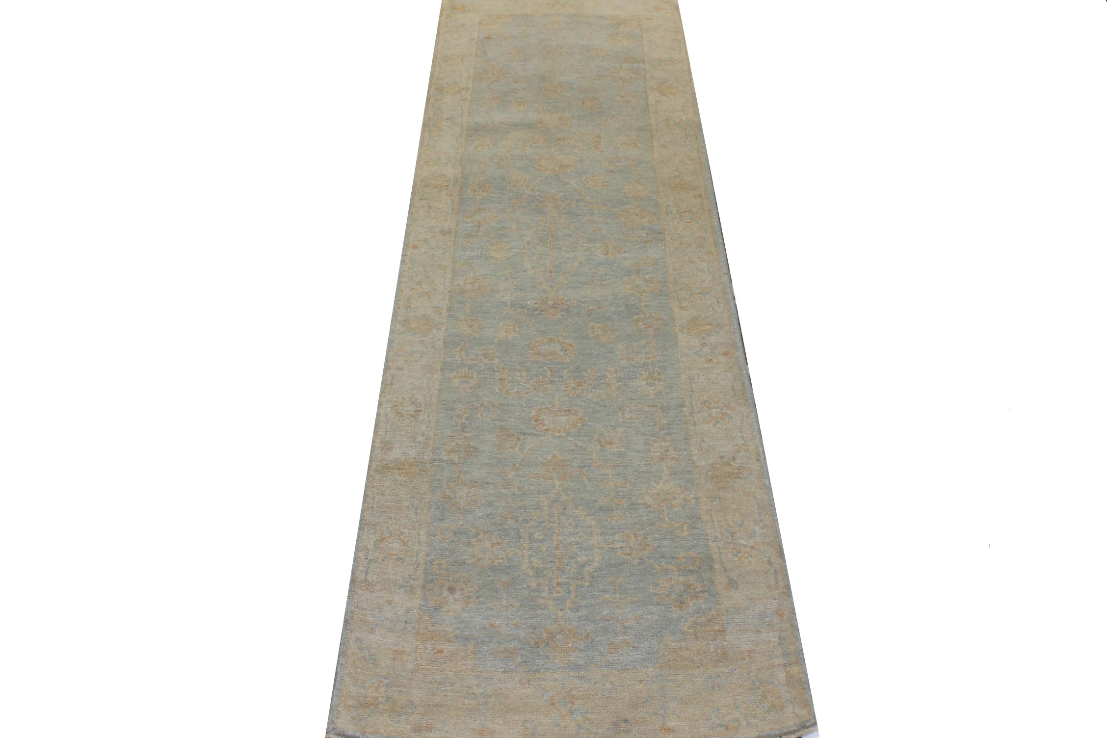8 ft. Runner Oushak Hand Knotted Wool Area Rug - MR026408