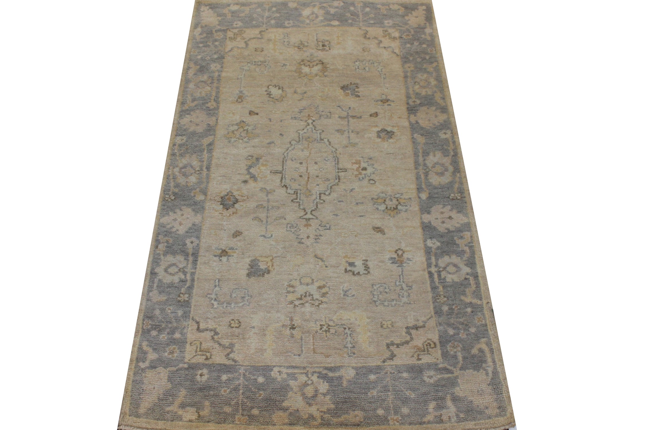 3x5 Oushak Hand Knotted Wool Area Rug - MR026424
