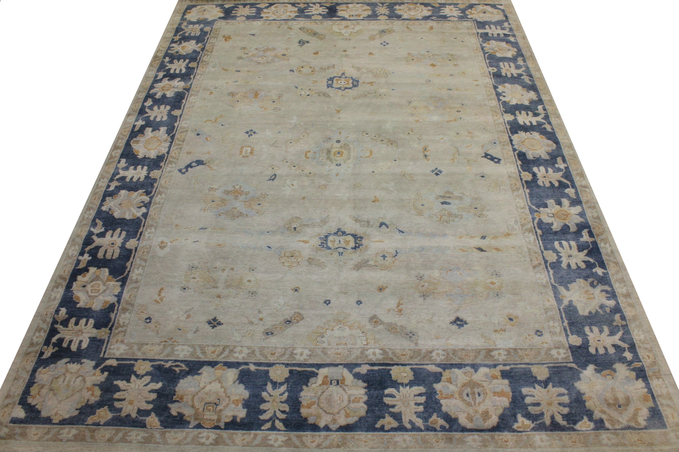 10x14 Oushak Hand Knotted Wool Area Rug - MR026429