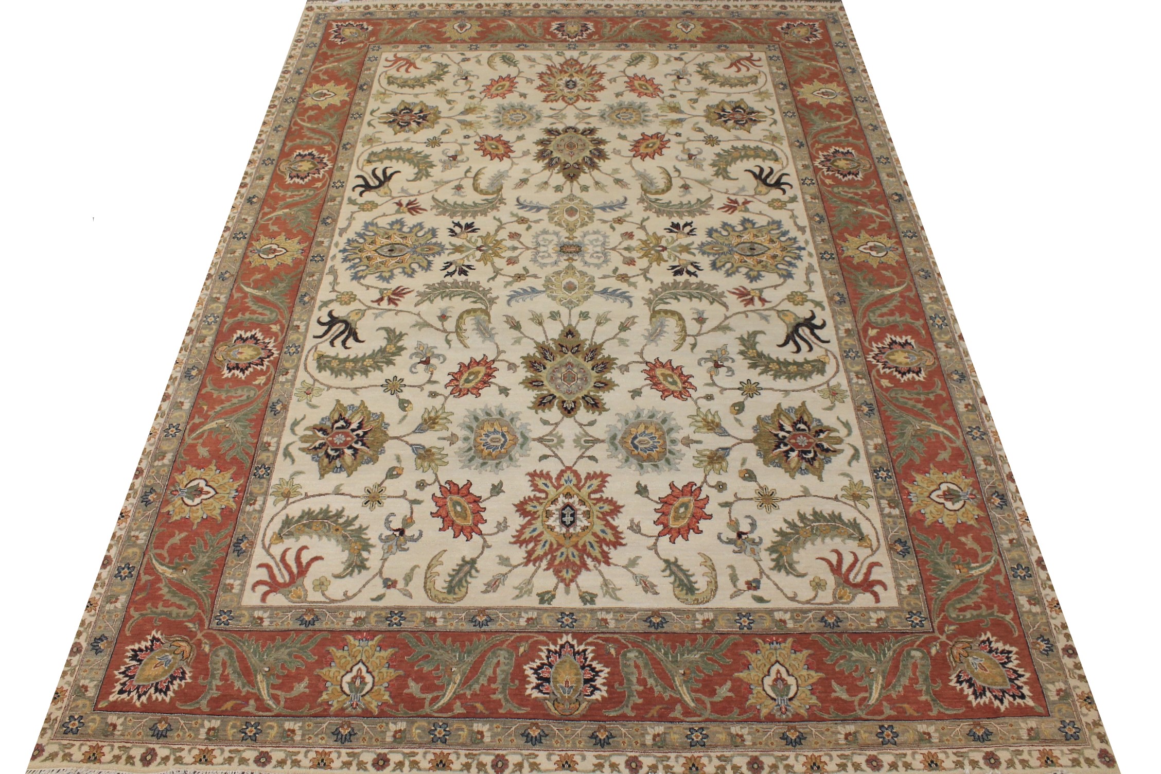 10x14 Traditional Hand Knotted Wool Area Rug - MR026440