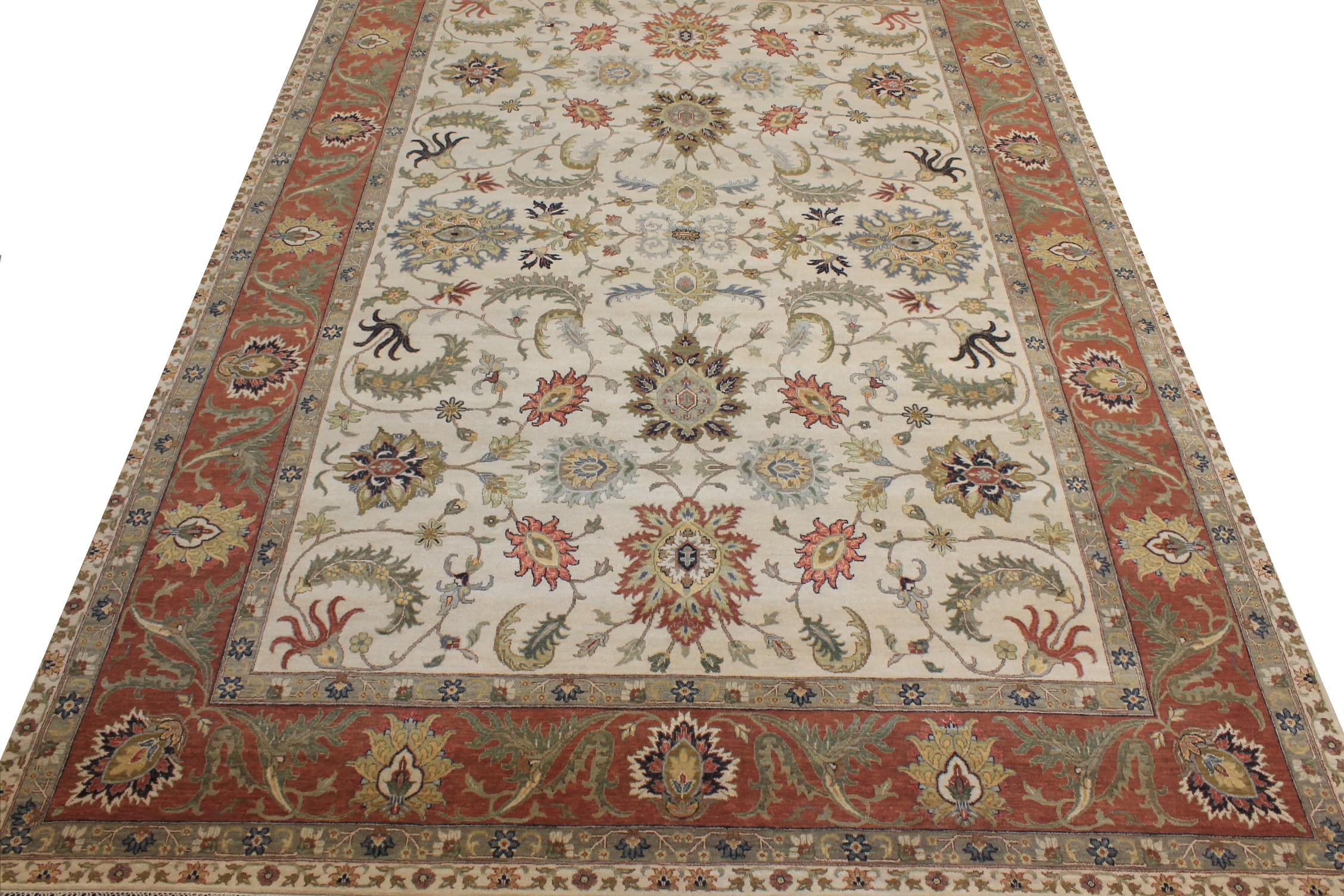 10x14 Traditional Hand Knotted Wool Area Rug - MR026440