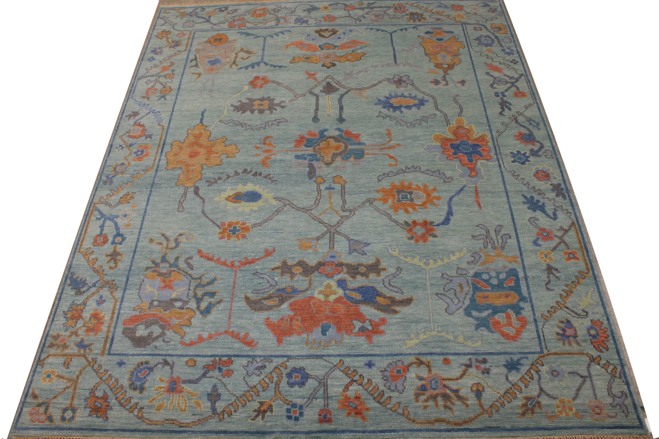 8x10 Oushak Hand Knotted Wool Area Rug - MR026531