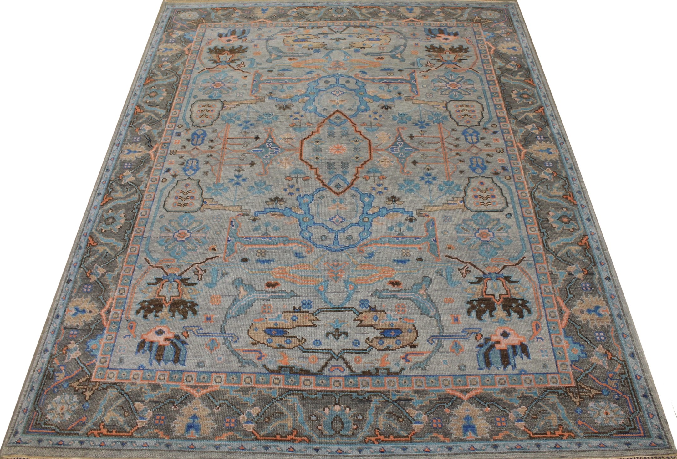8x10 Oushak Hand Knotted Wool Area Rug - MR026532