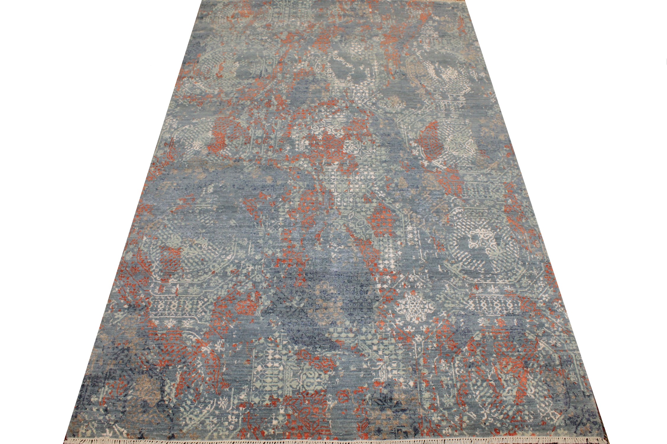 6x9 Transitional Hand Knotted  Area Rug - MR026600