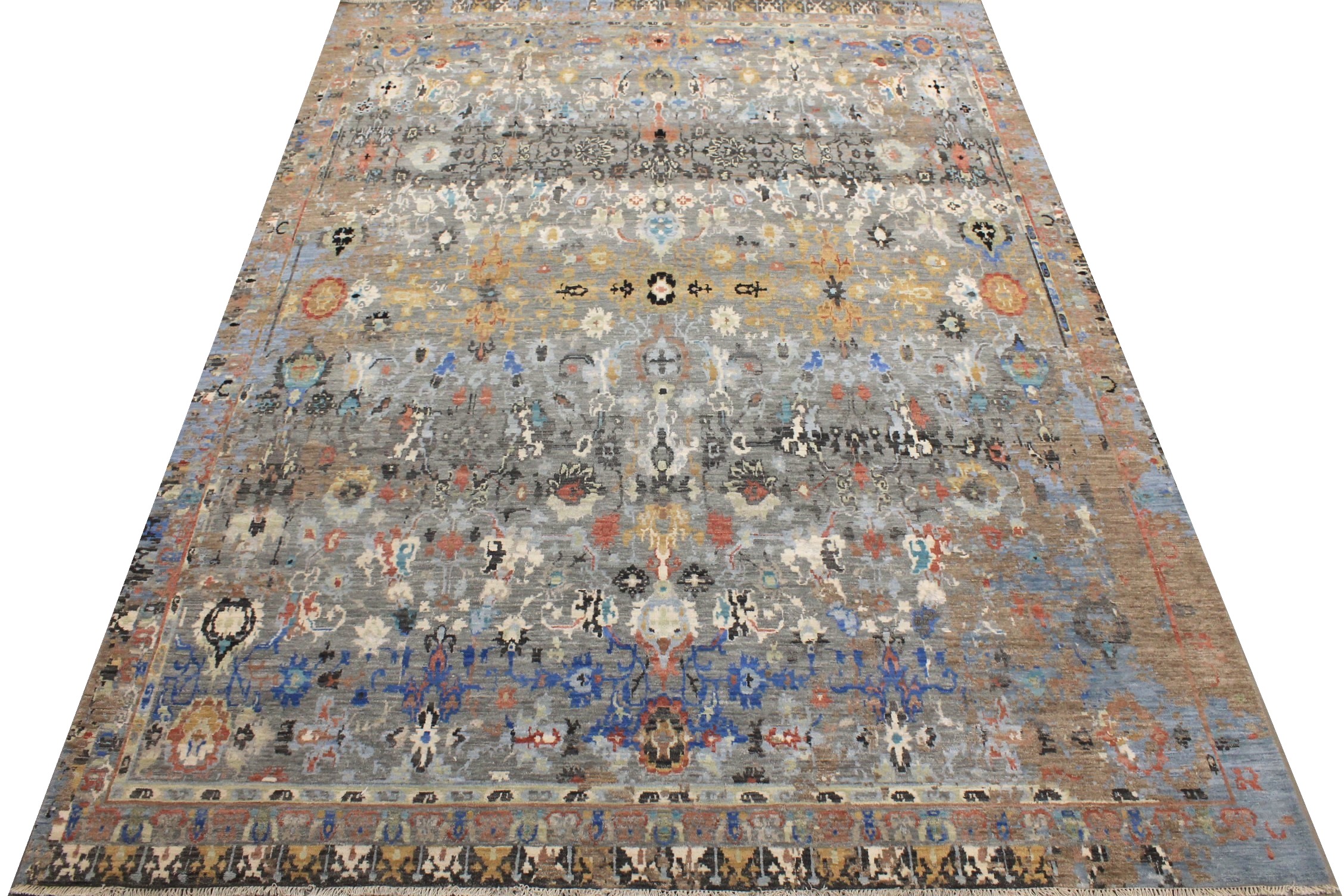 9x12 Transitional Hand Knotted  Area Rug - MR026603
