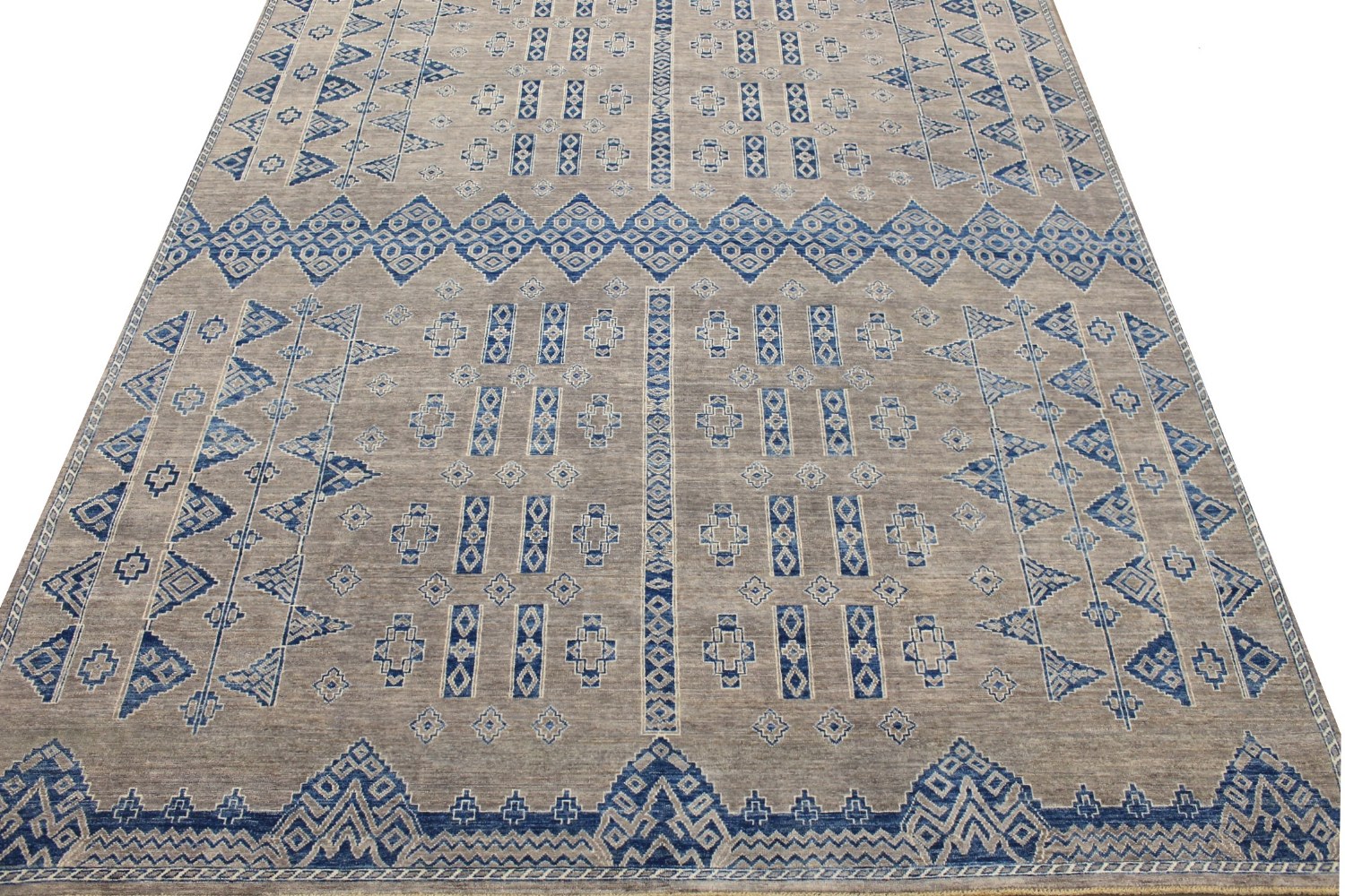 9x12 Tribal Hand Knotted Wool Area Rug - MR026720