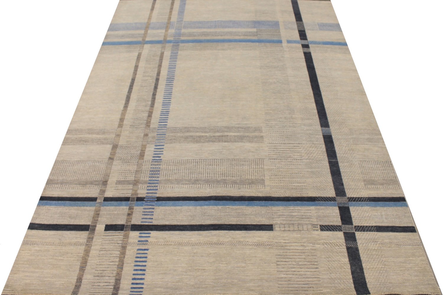9x12 Modern Hand Knotted Wool Area Rug - MR026722
