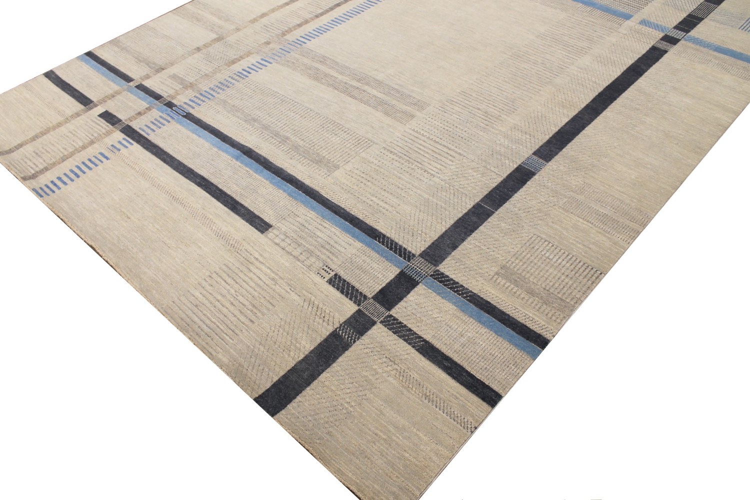 9x12 Modern Hand Knotted Wool Area Rug - MR026722