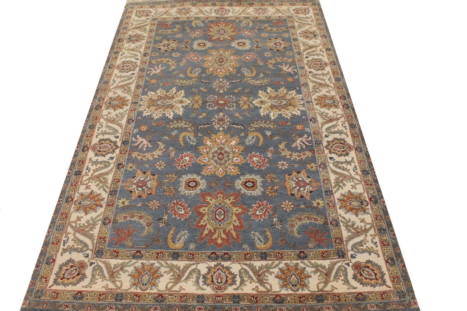 5x7/8 Traditional Hand Knotted Wool Area Rug - MR026821