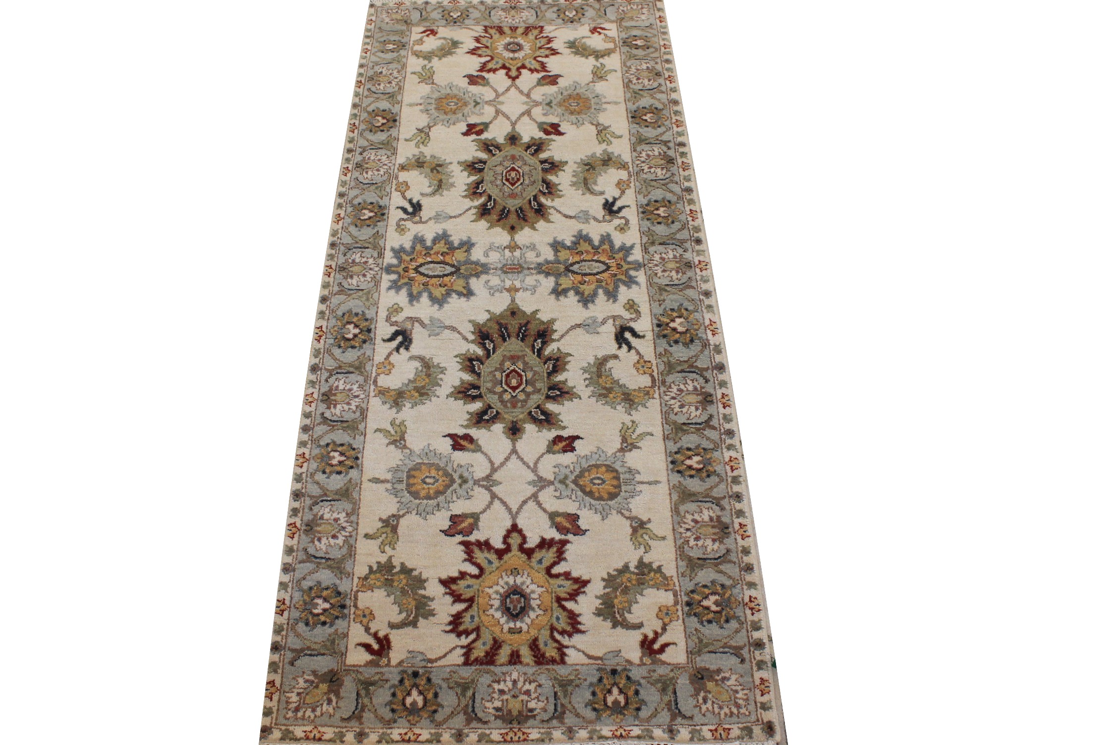 6 ft. Runner Traditional Hand Knotted Wool Area Rug - MR026822
