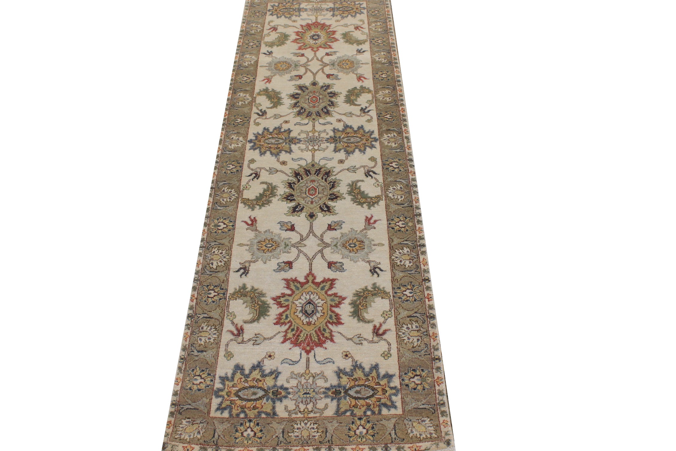 8 ft. Runner Traditional Hand Knotted Wool Area Rug - MR026851