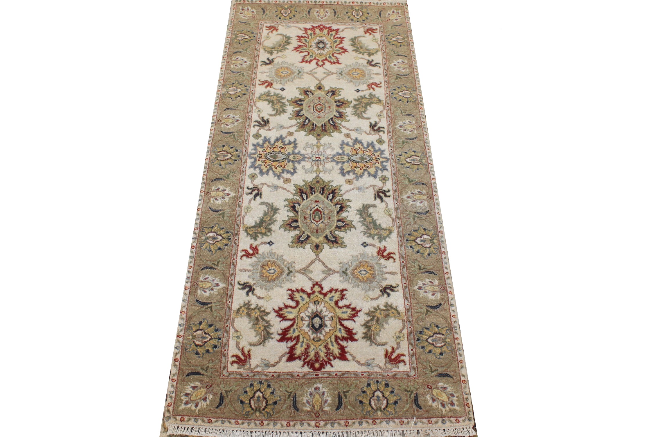 6 ft. Runner Traditional Hand Knotted Wool Area Rug - MR026858