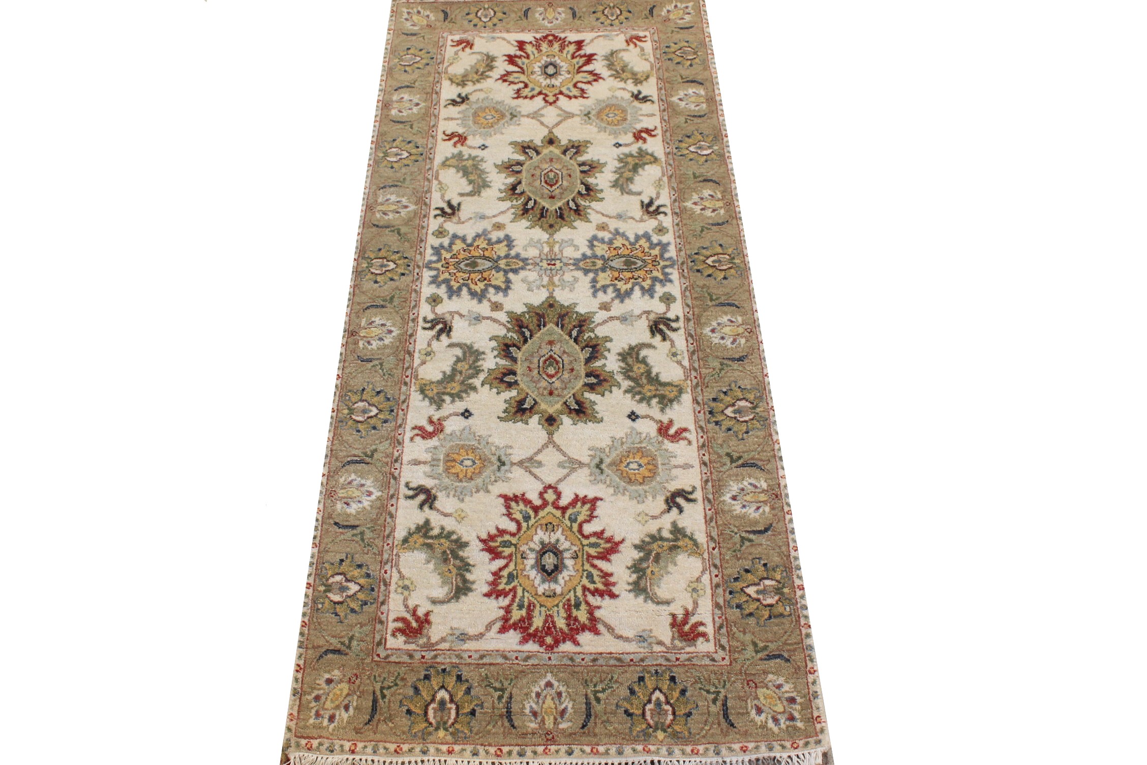 6 ft. Runner Traditional Hand Knotted Wool Area Rug - MR026859