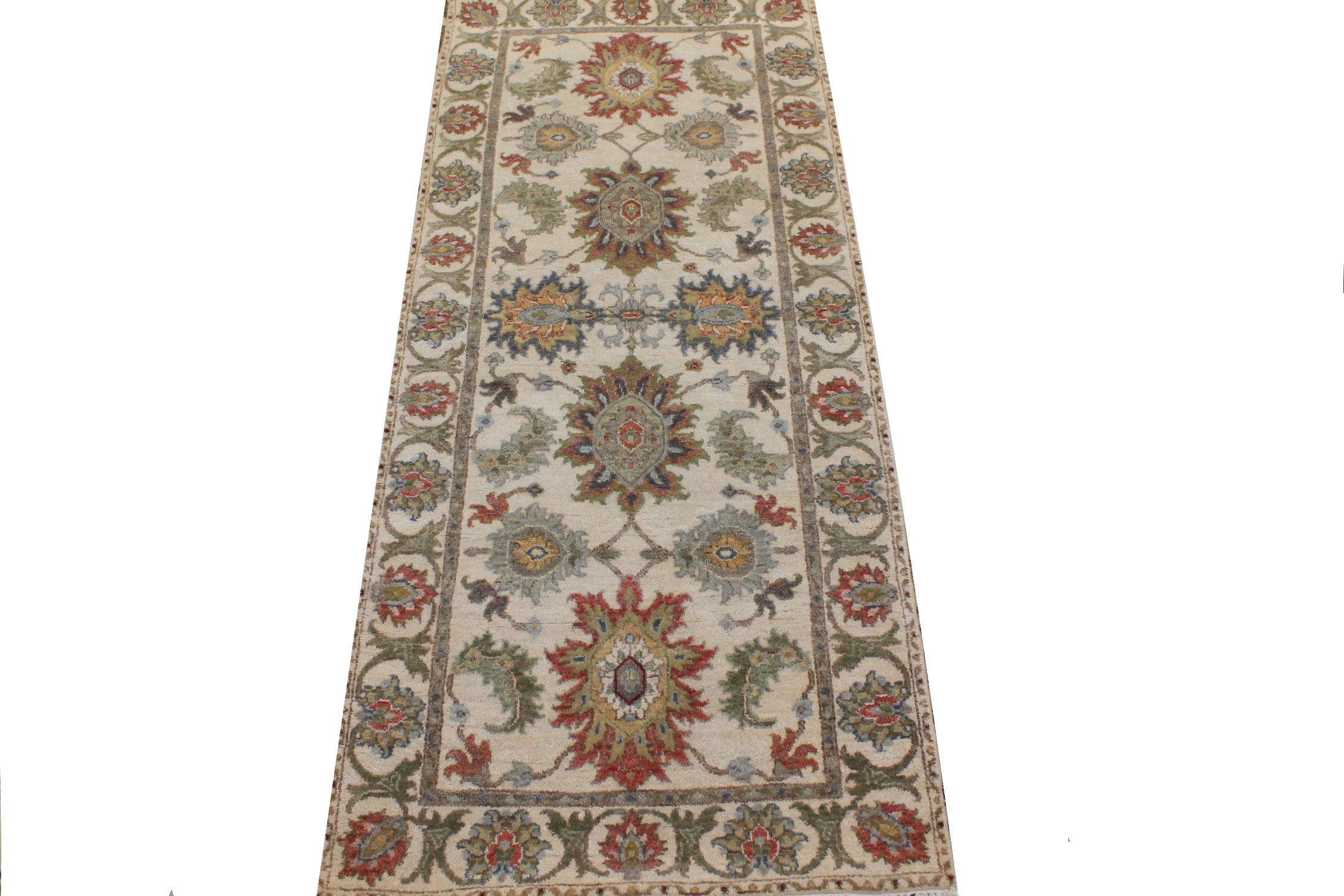 6 ft. Runner Traditional Hand Knotted Wool Area Rug - MR026860