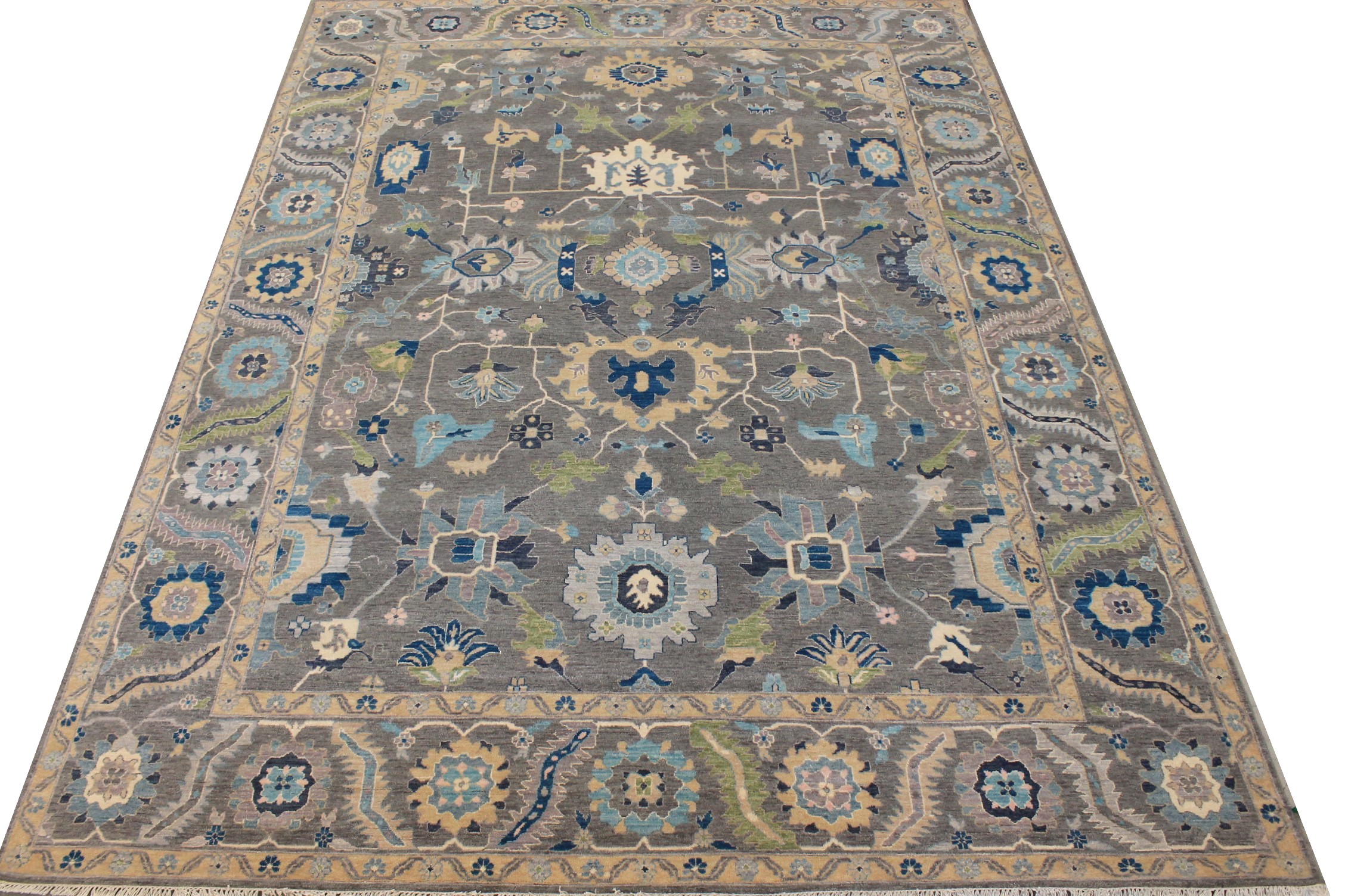 9x12 Traditional Hand Knotted Wool Area Rug - MR026882