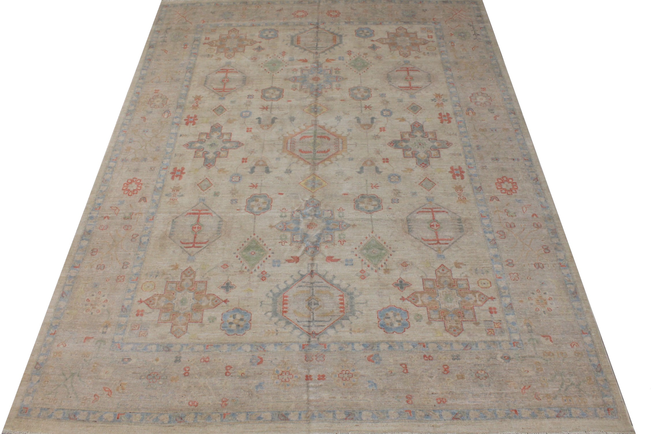 9x12 Peshawar Hand Knotted Wool Area Rug - MR026931