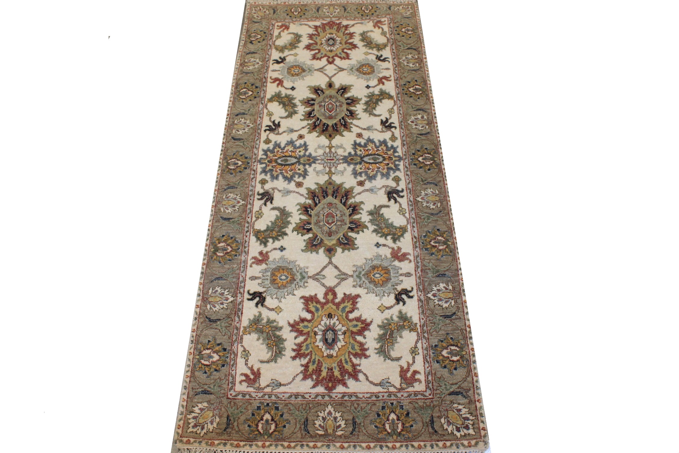 6 ft. Runner Traditional Hand Knotted Wool Area Rug - MR027066